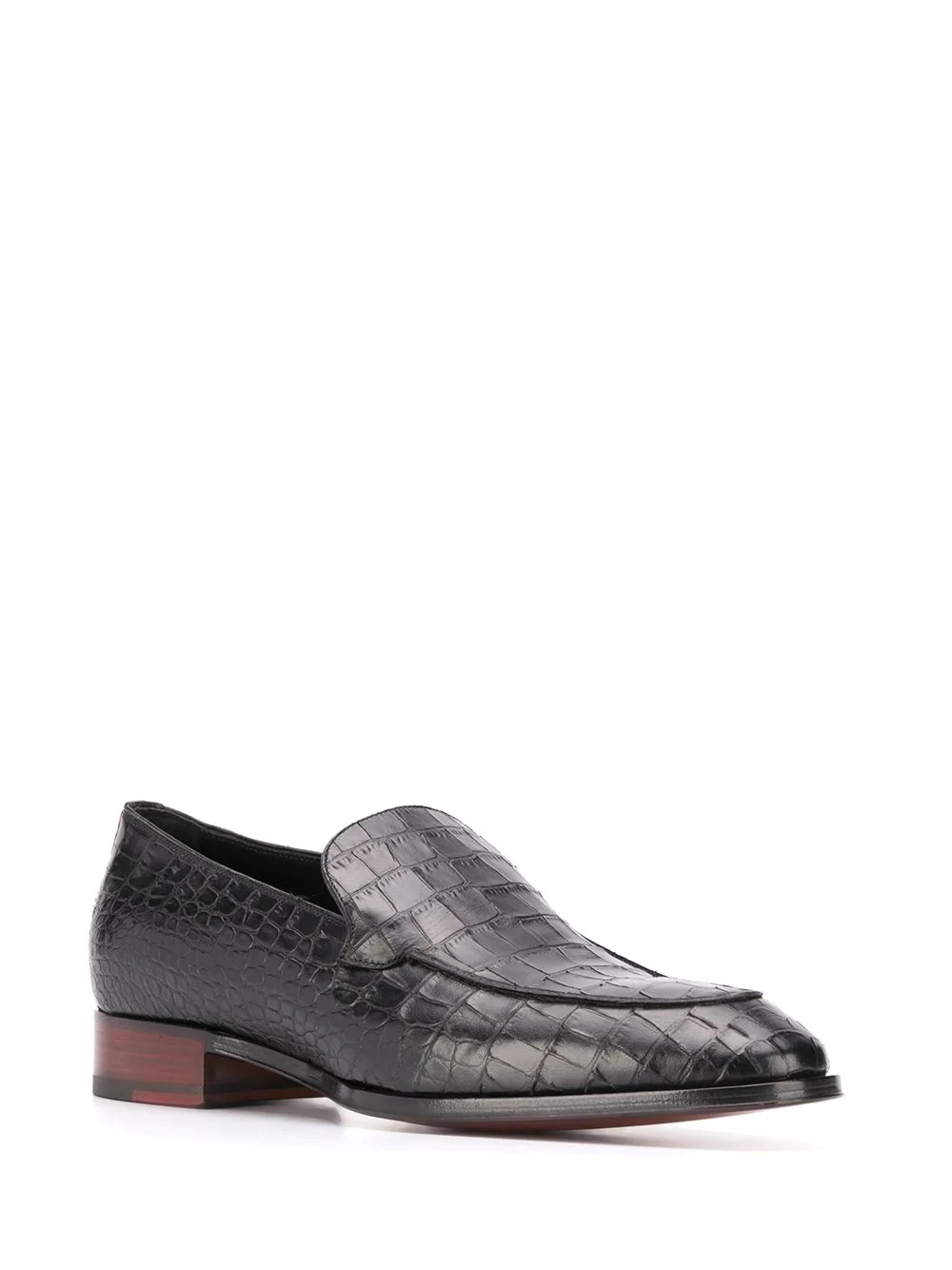 crocodile-effect loafers - 2