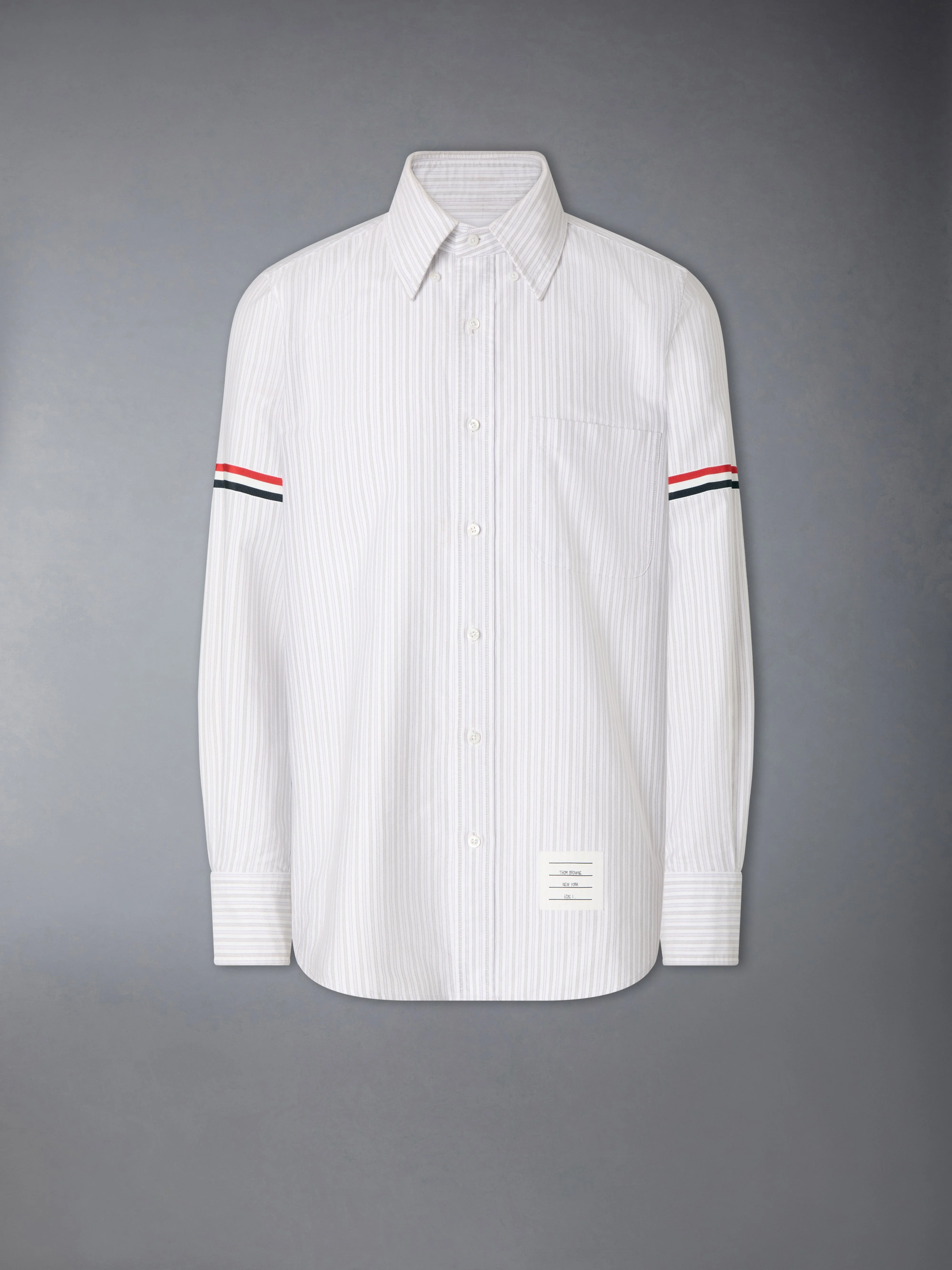 STRIPED OXFORD ARMBAND SHIRT - 1