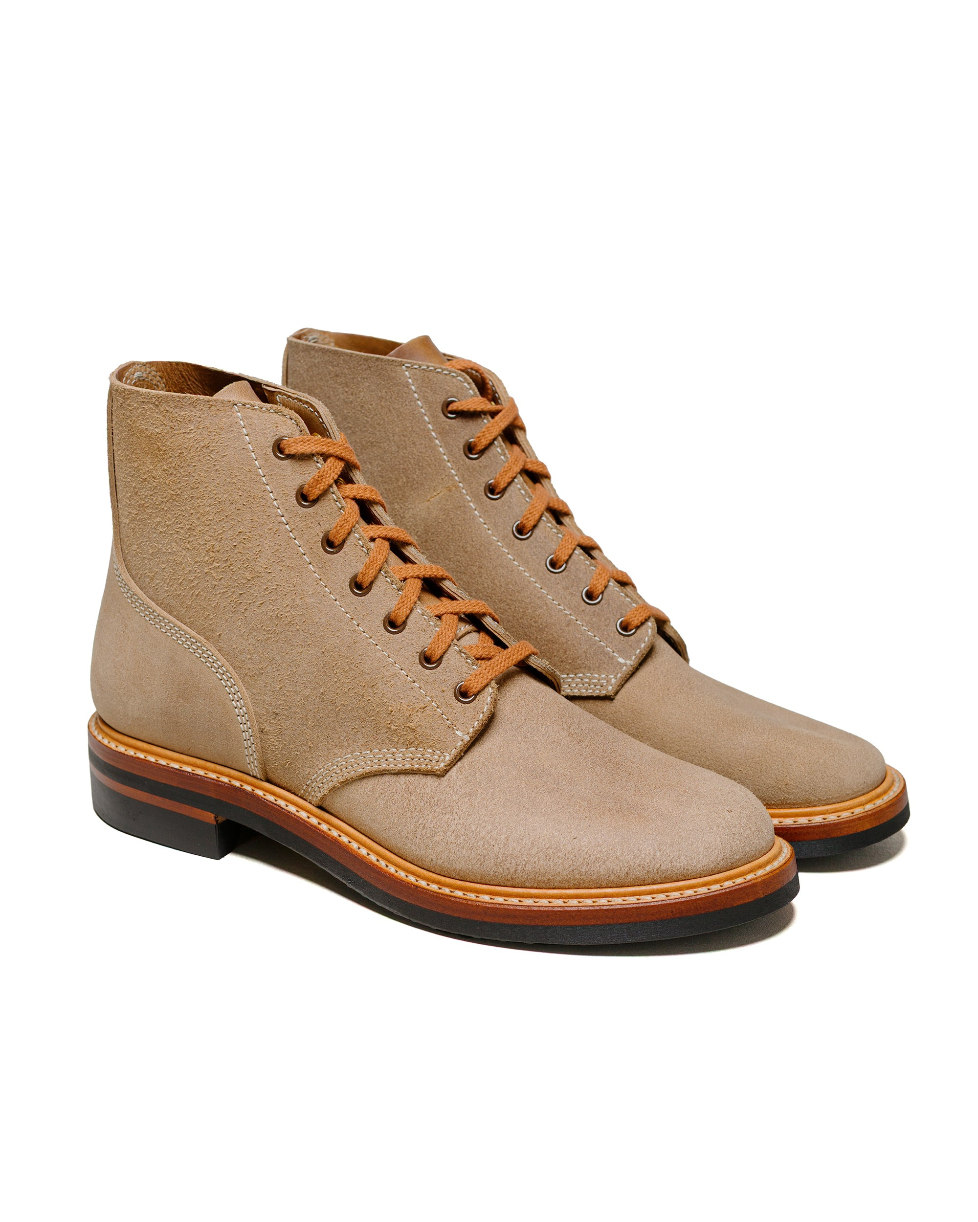 M-43 Service Shoes Horween Leather CXL Natural Roughout - 2