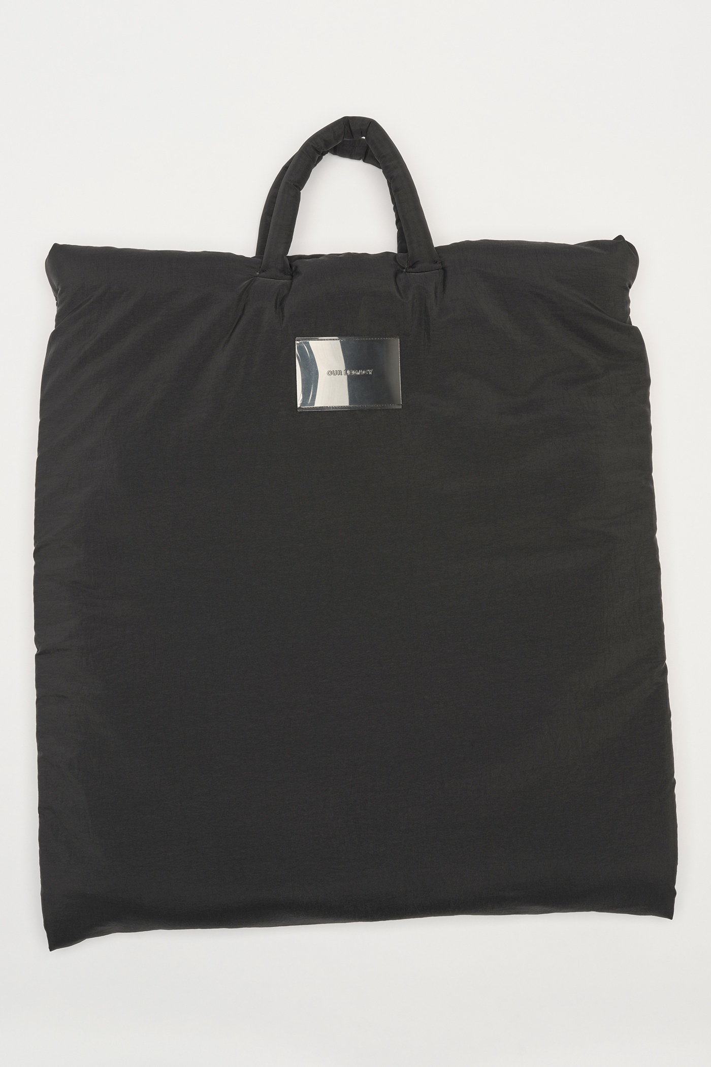 Big Pillow Tote Black Surface Nylon - 2