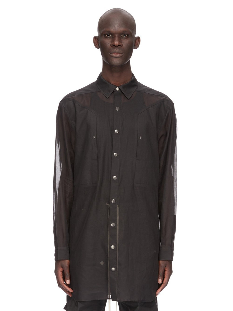 Jumbo Fogpocket semi-sheer shirt - 1