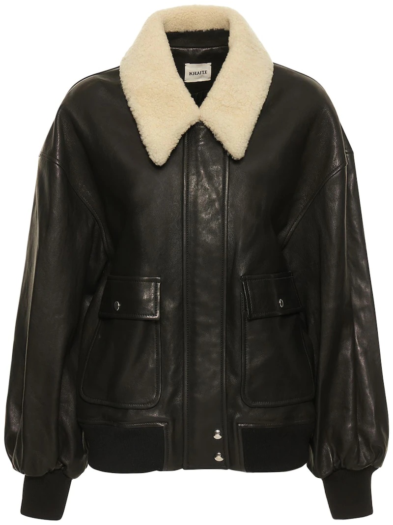 ジャケット・アウター sheller leather like bomber jacket ジャケット・アウター sheller leather like bomber jacket sheller