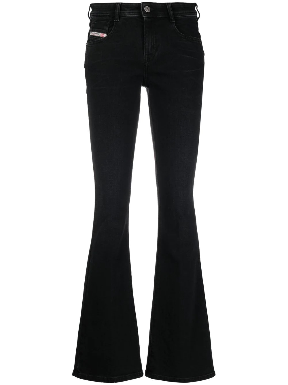mid-rise flared-leg jeans - 1
