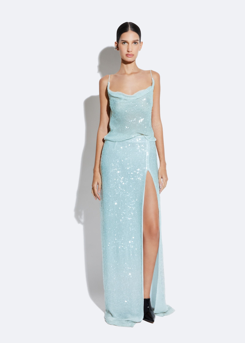 LAPOINTE Sequin Maxi Skirt outlook