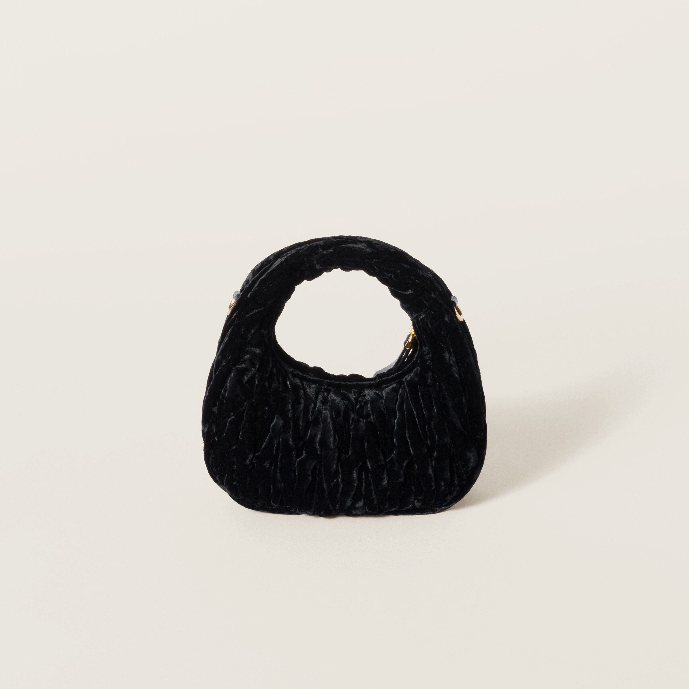Wander velvet hobo mini bag - 4