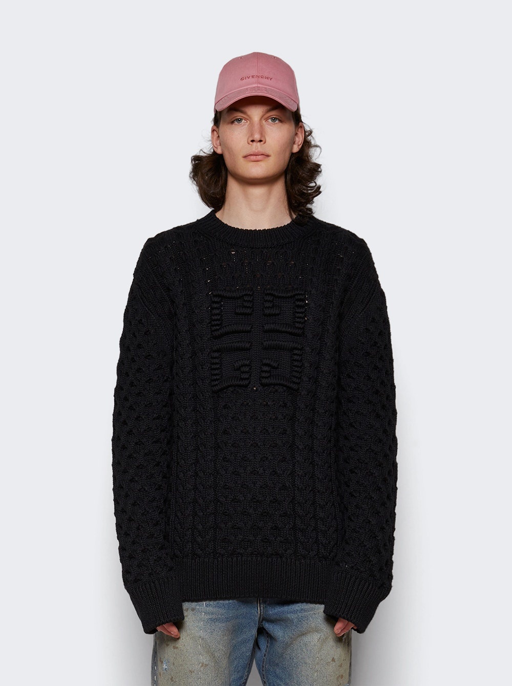 4g Cable-knit Sweater Black - 3