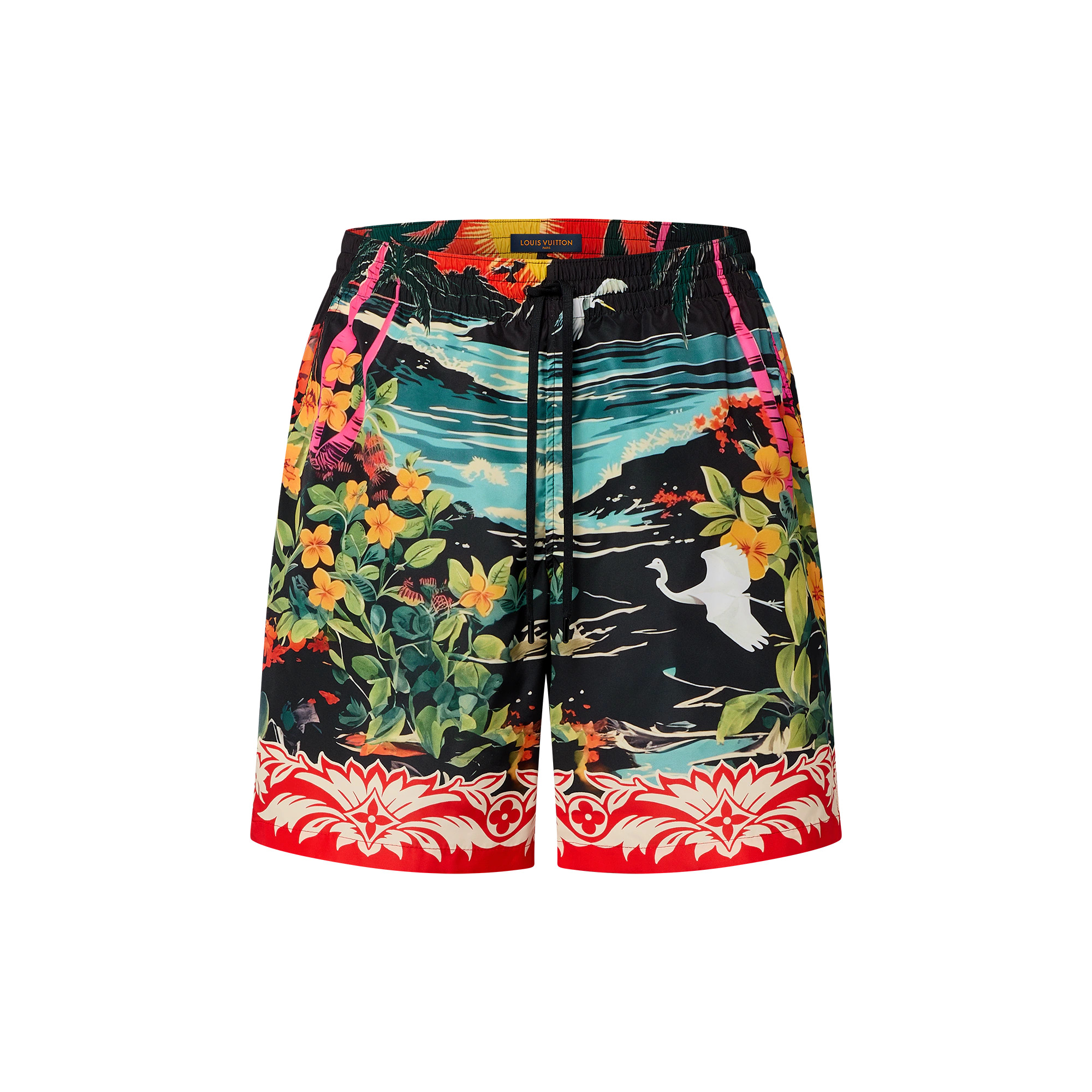 Printed Nylon Swim Shorts - 1
