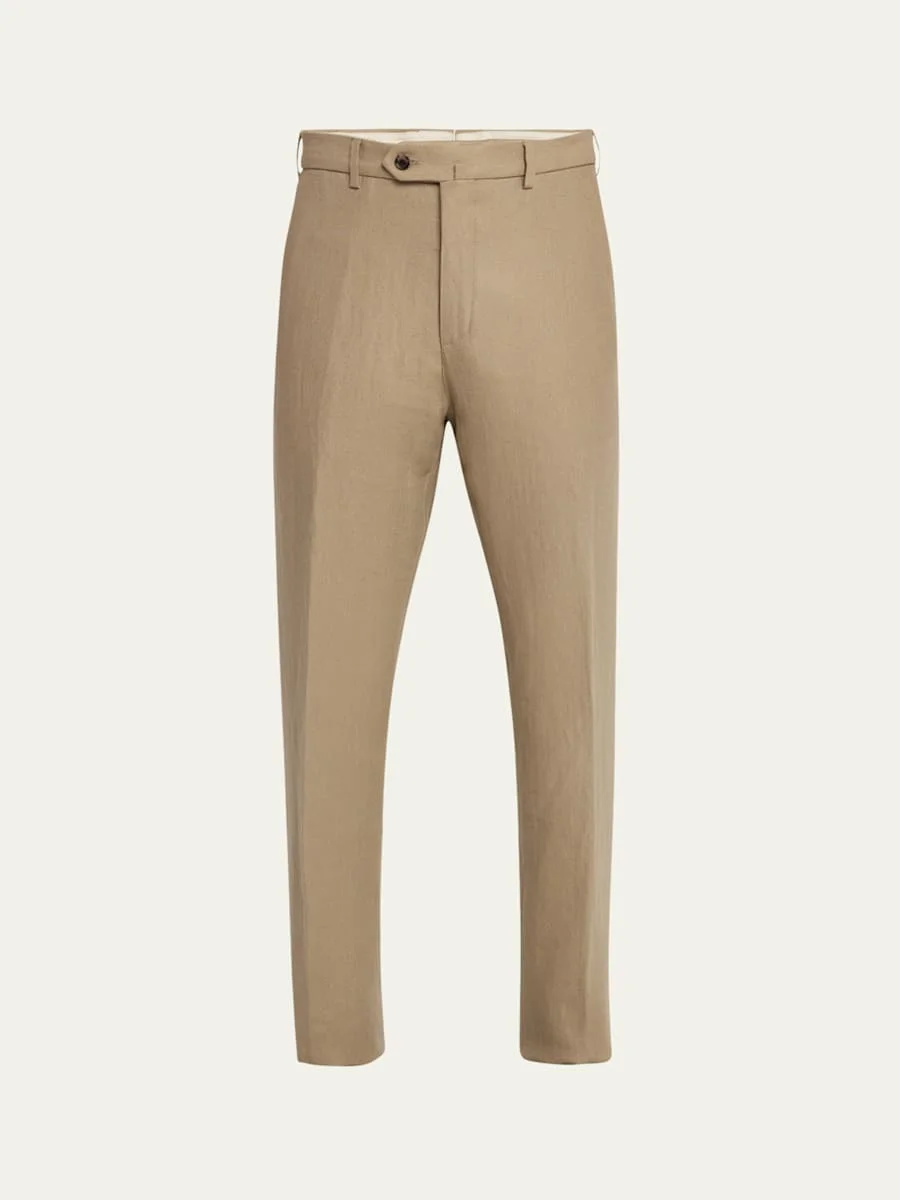 Men's Carlo Antigua Flax Trousers - 1