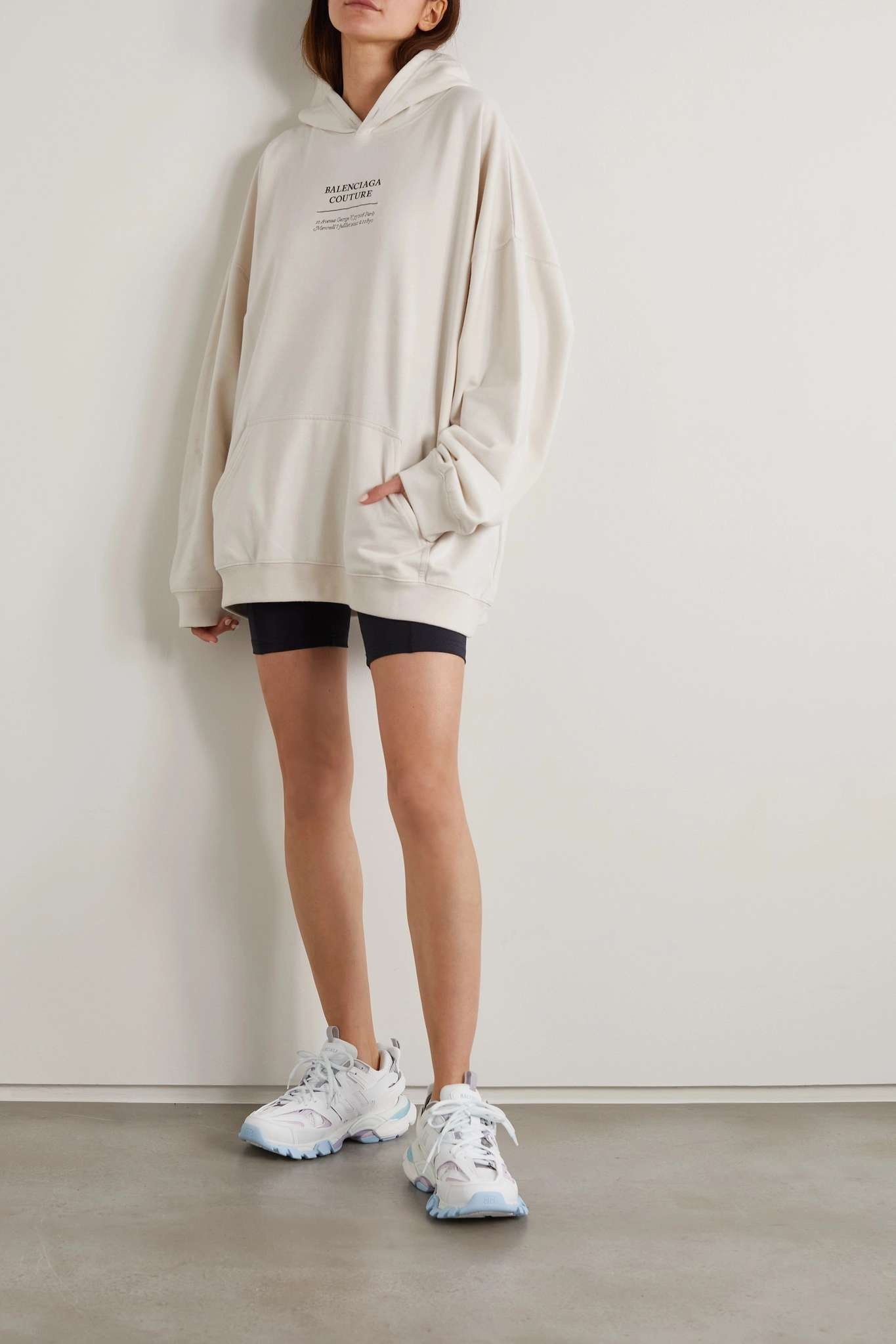 Oversized embroidered jersey hoodie - 2