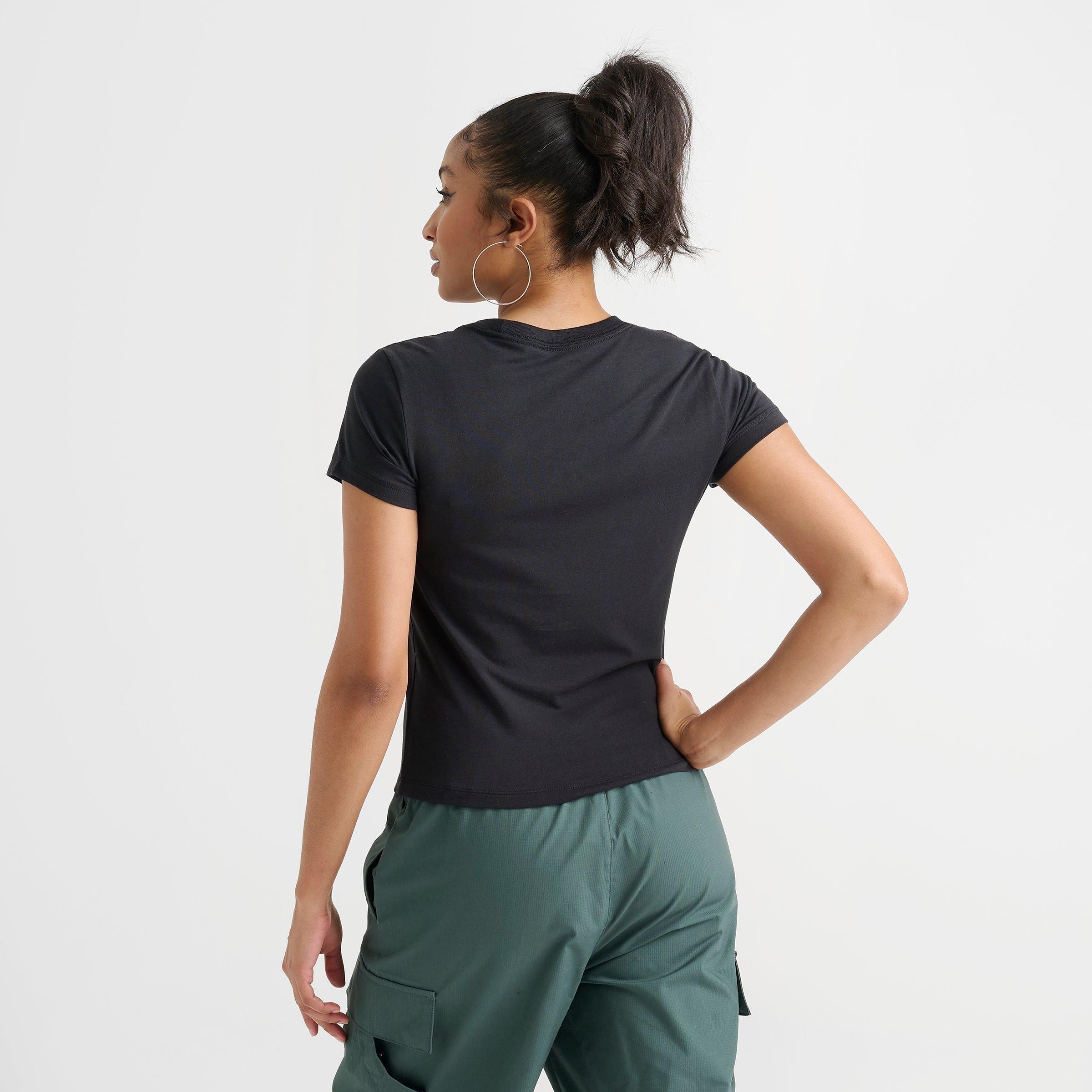 WOMEN'S NIKE SPORTSWEAR CHILL KNIT MOD CROP T-SHIRT - 4