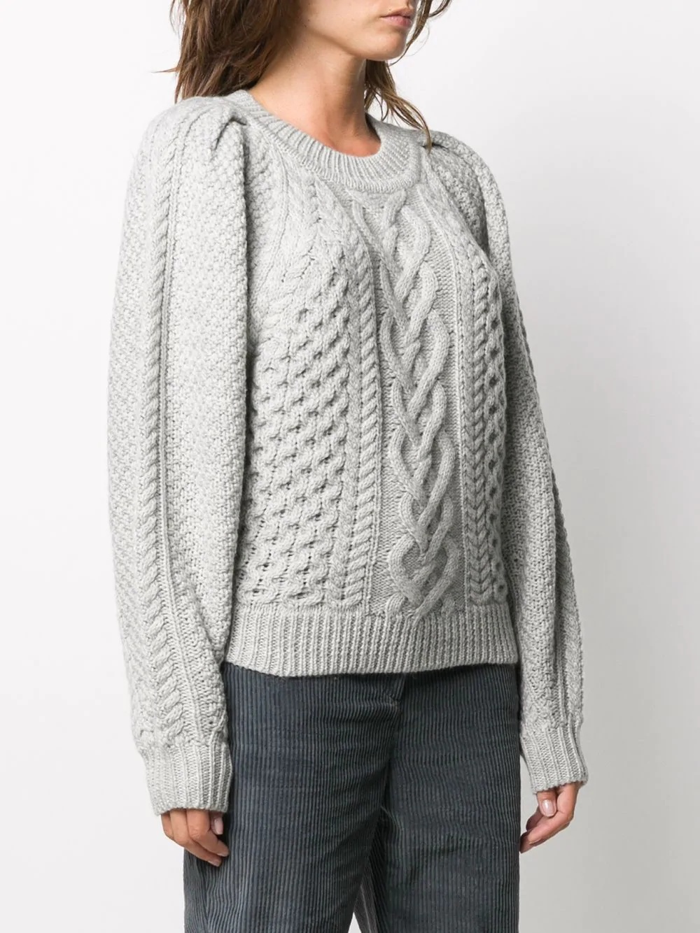 cable-knit jumper - 3