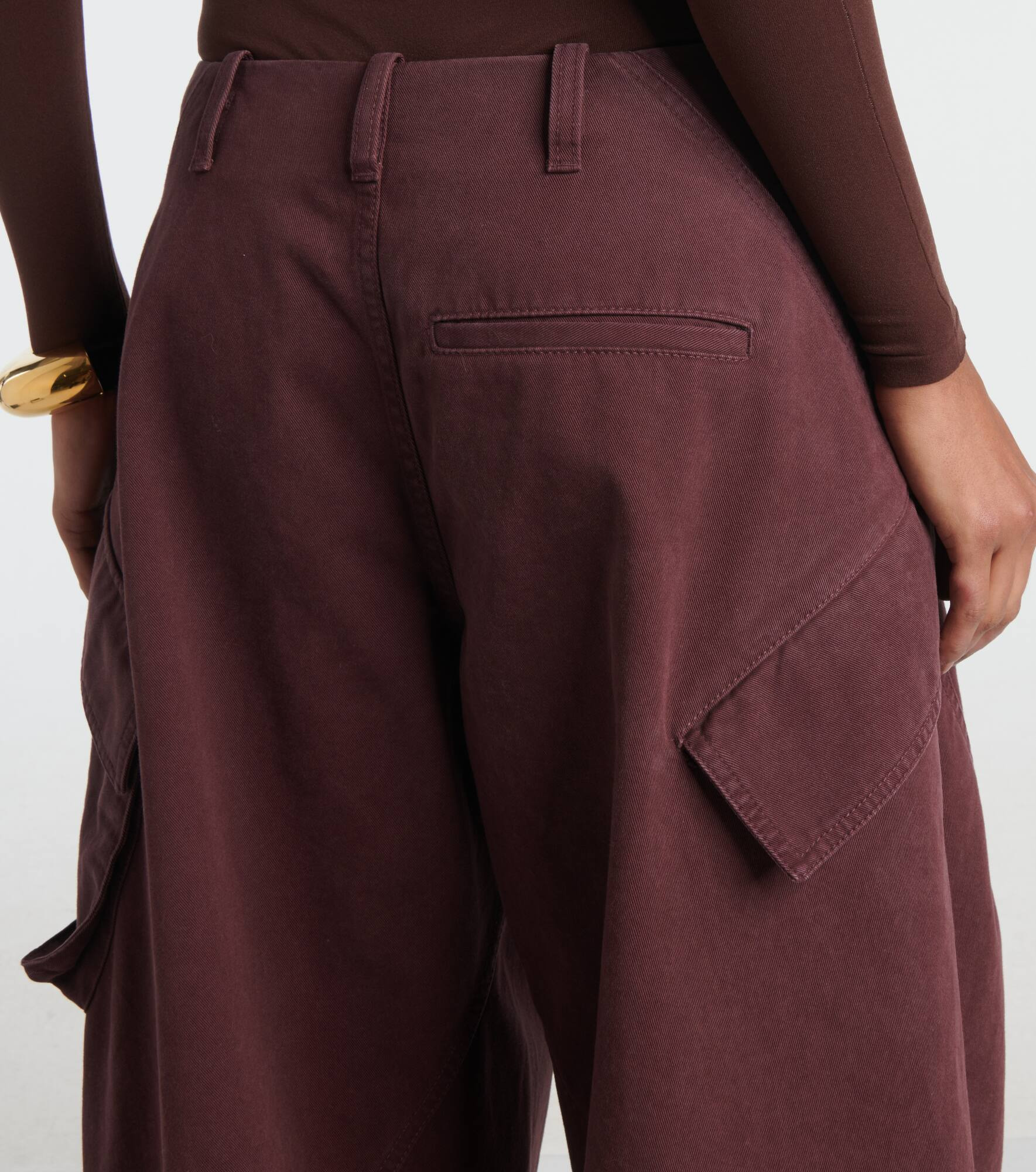 Cotton twill cargo pants - 7