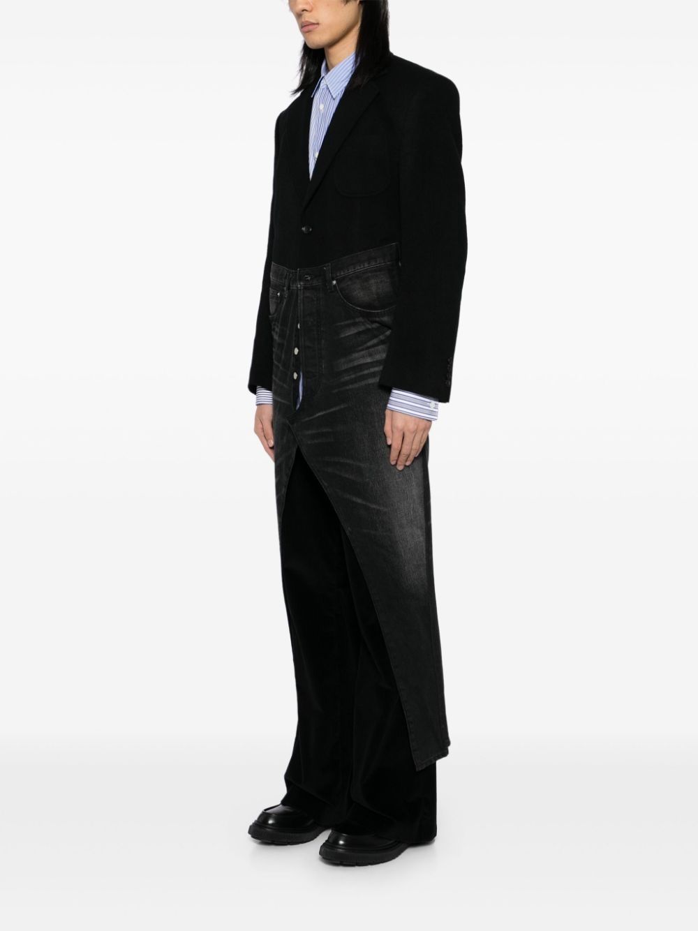 patchwork coat - 3