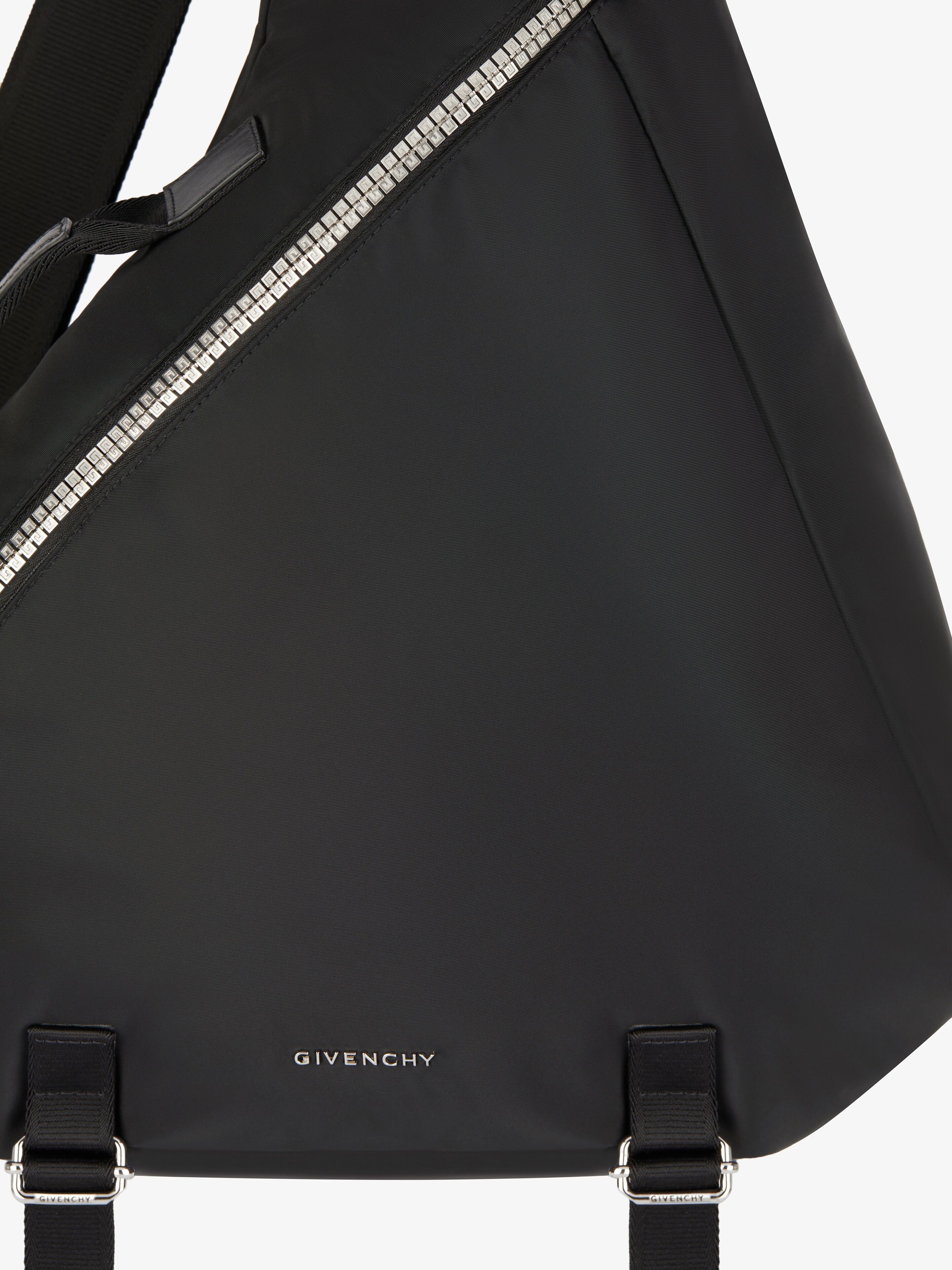 Givenchy MEDIUM G-ZIP TRIANGLE BAG IN NYLON | REVERSIBLE