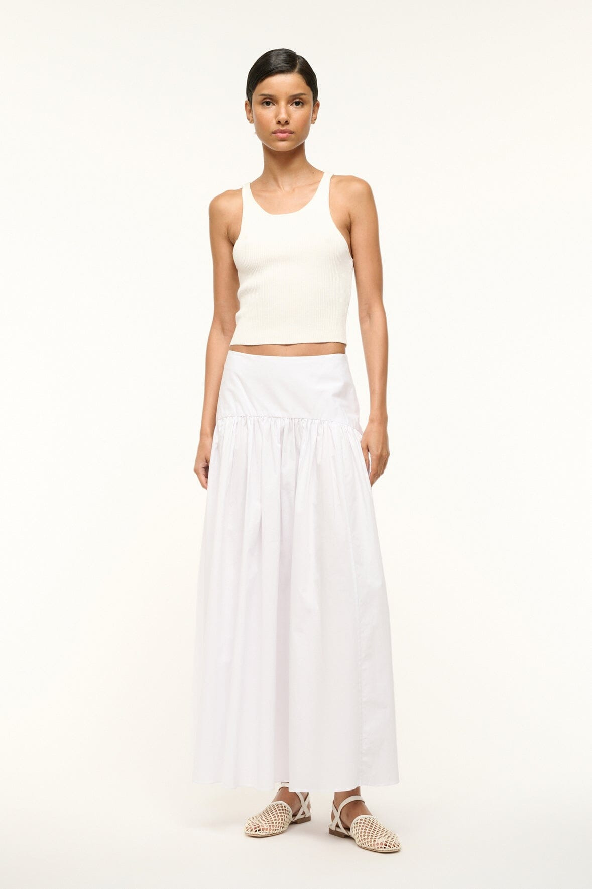 STAUD PROCIDA SKIRT WHITE - 2