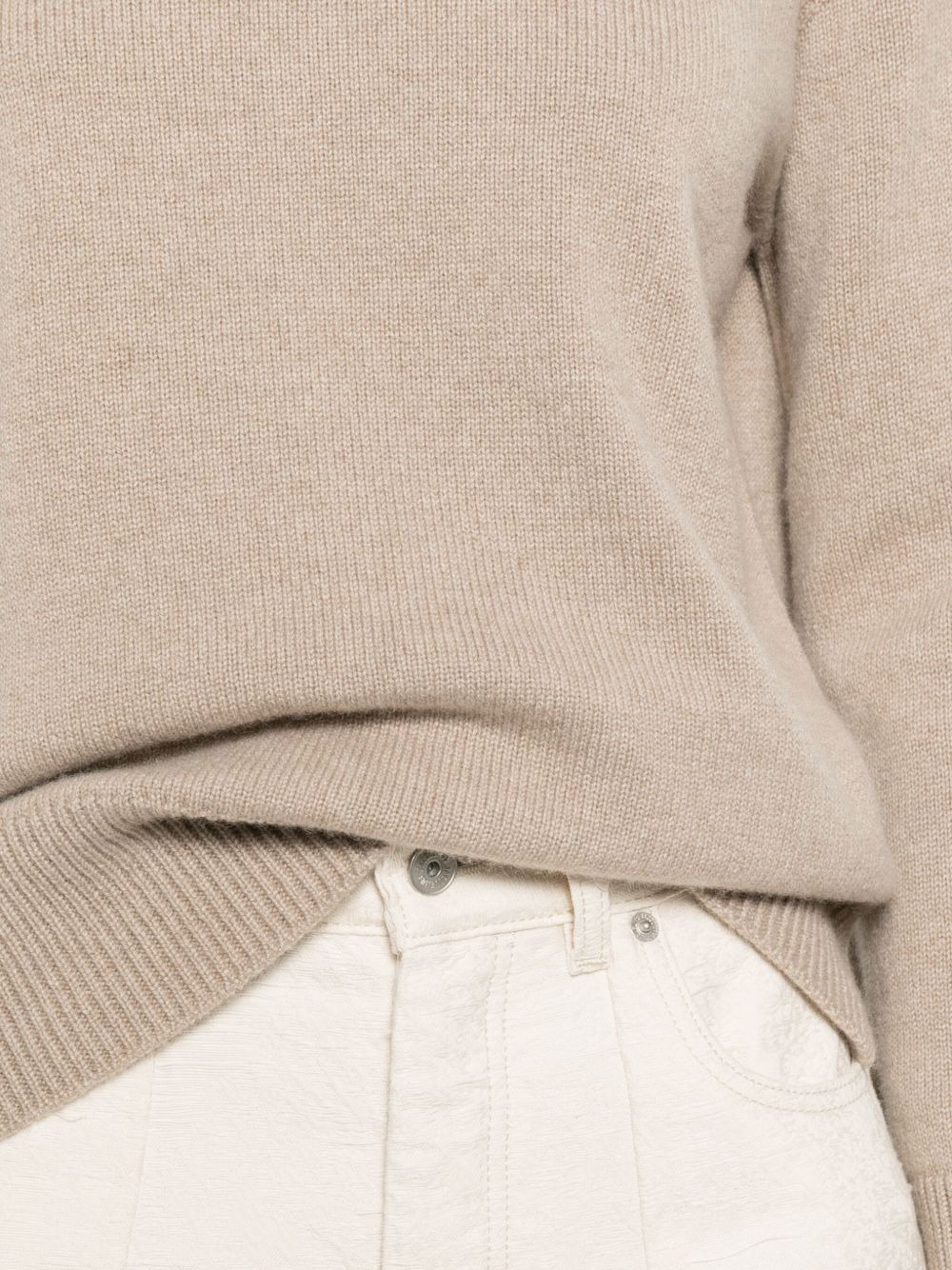 high-neck cashmere sweater - 5