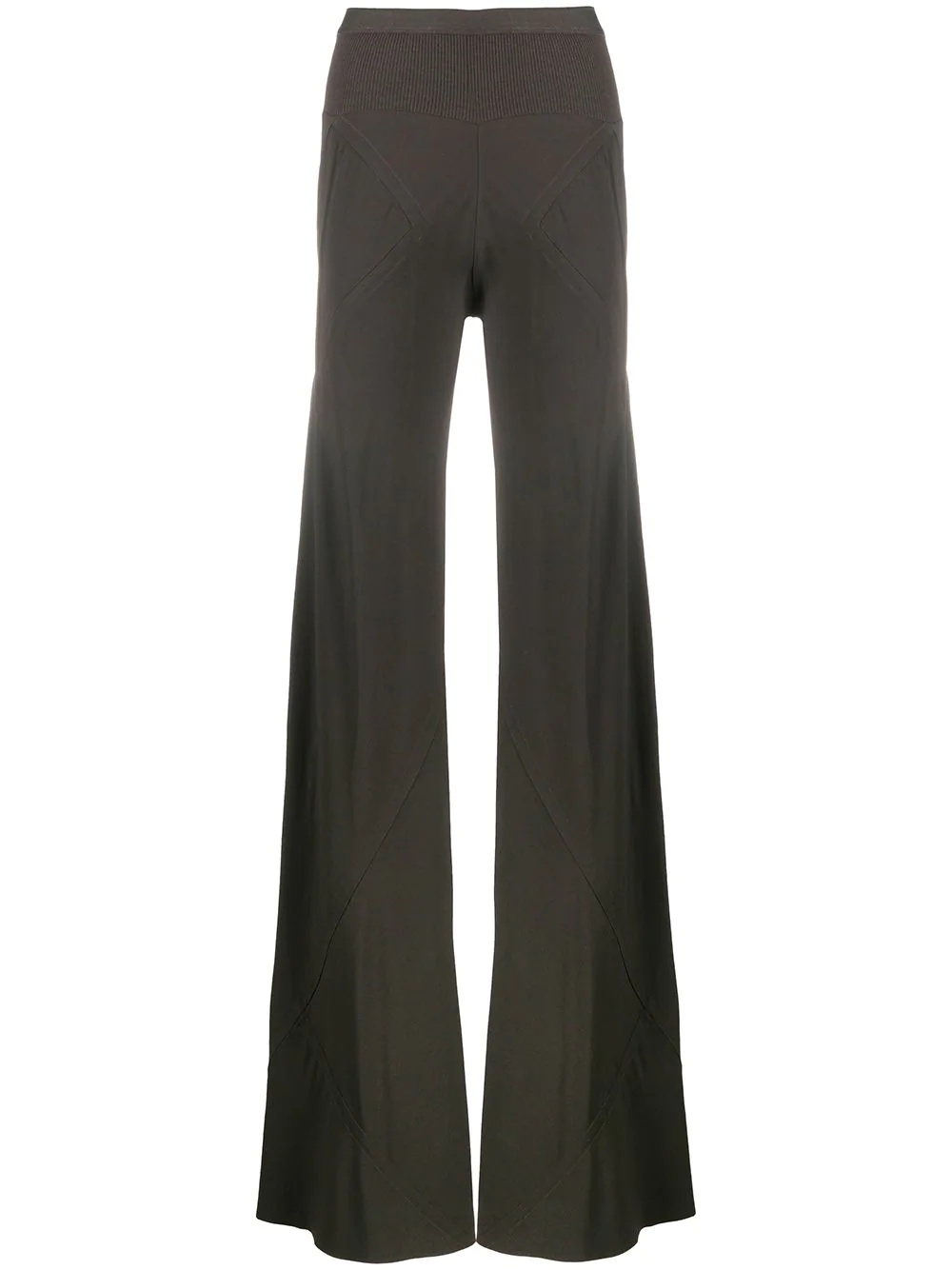 mid-rise flared trousers  - 1