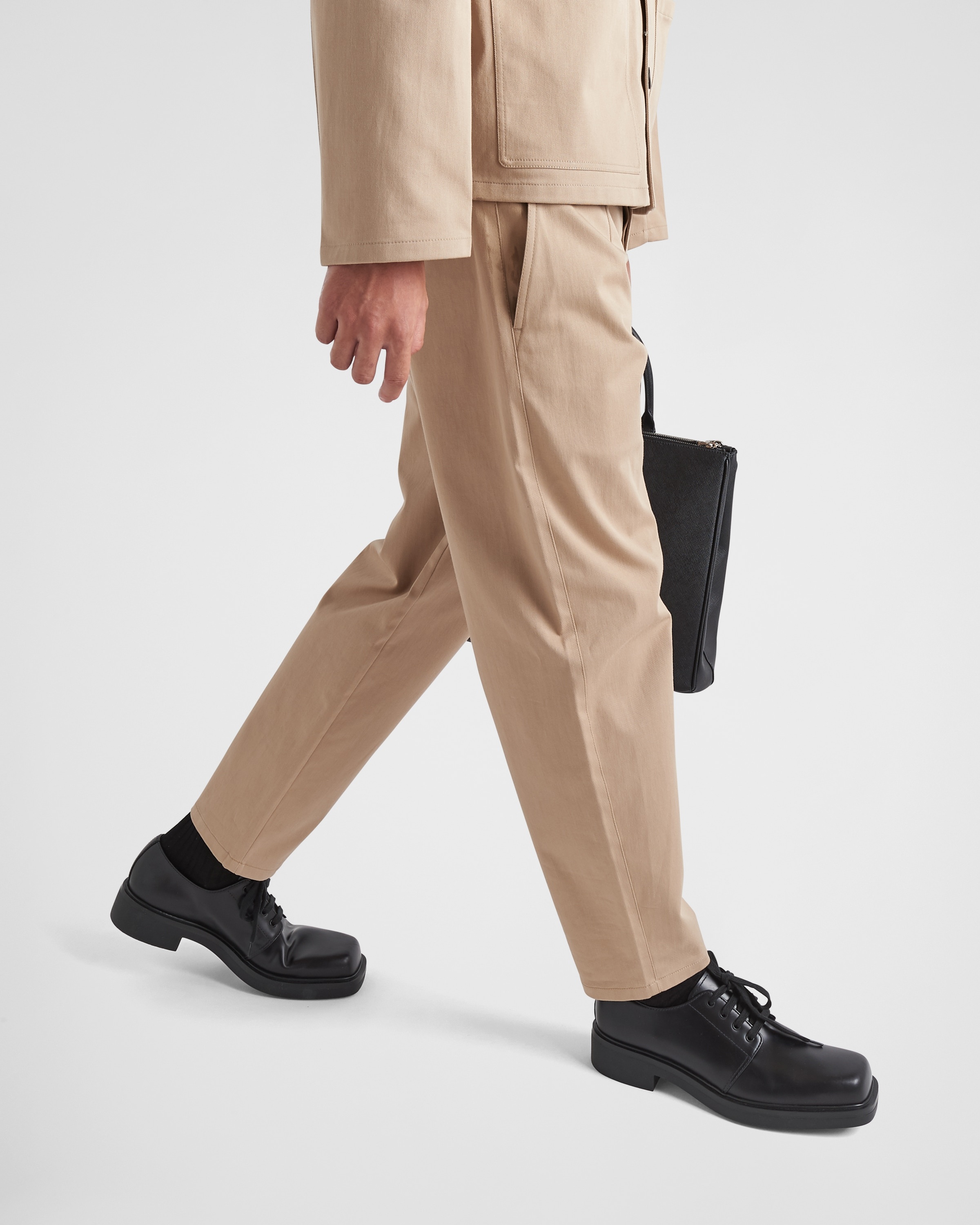 Stretch cotton pants - 3