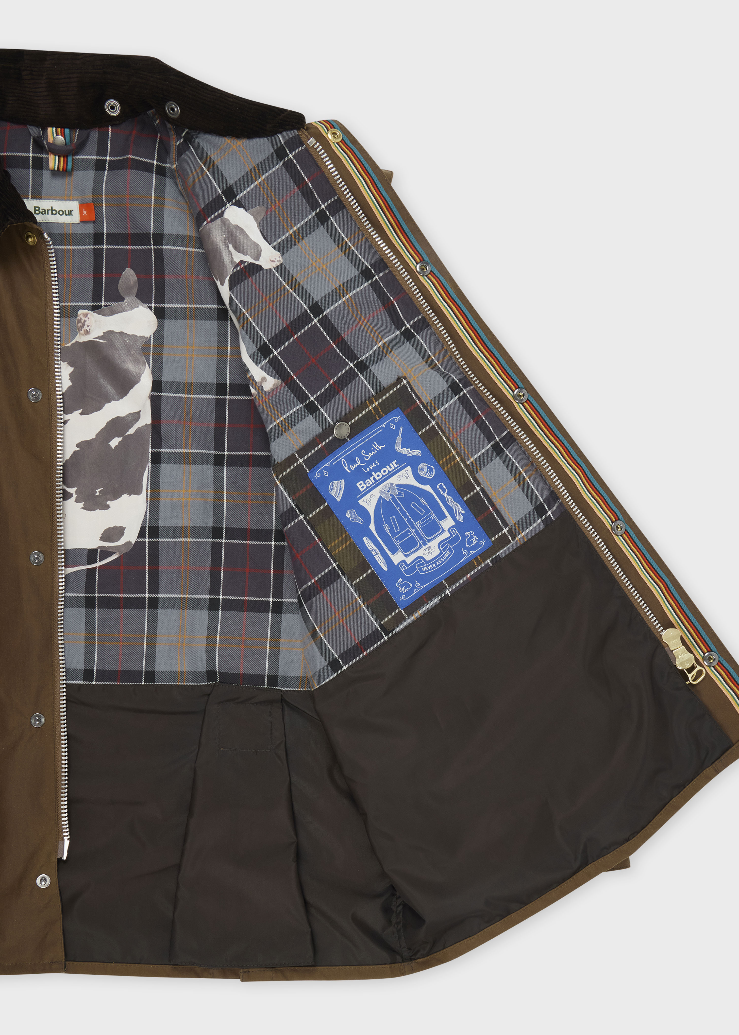 Paul Smith loves Barbour - Tan Oversized Bedale Wax Jacket - 4