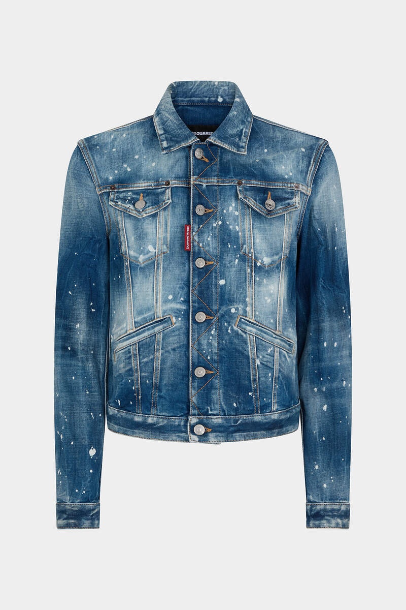 MEDIUM KINKY WASH BOYFRIEND JEANS JACKET - 1