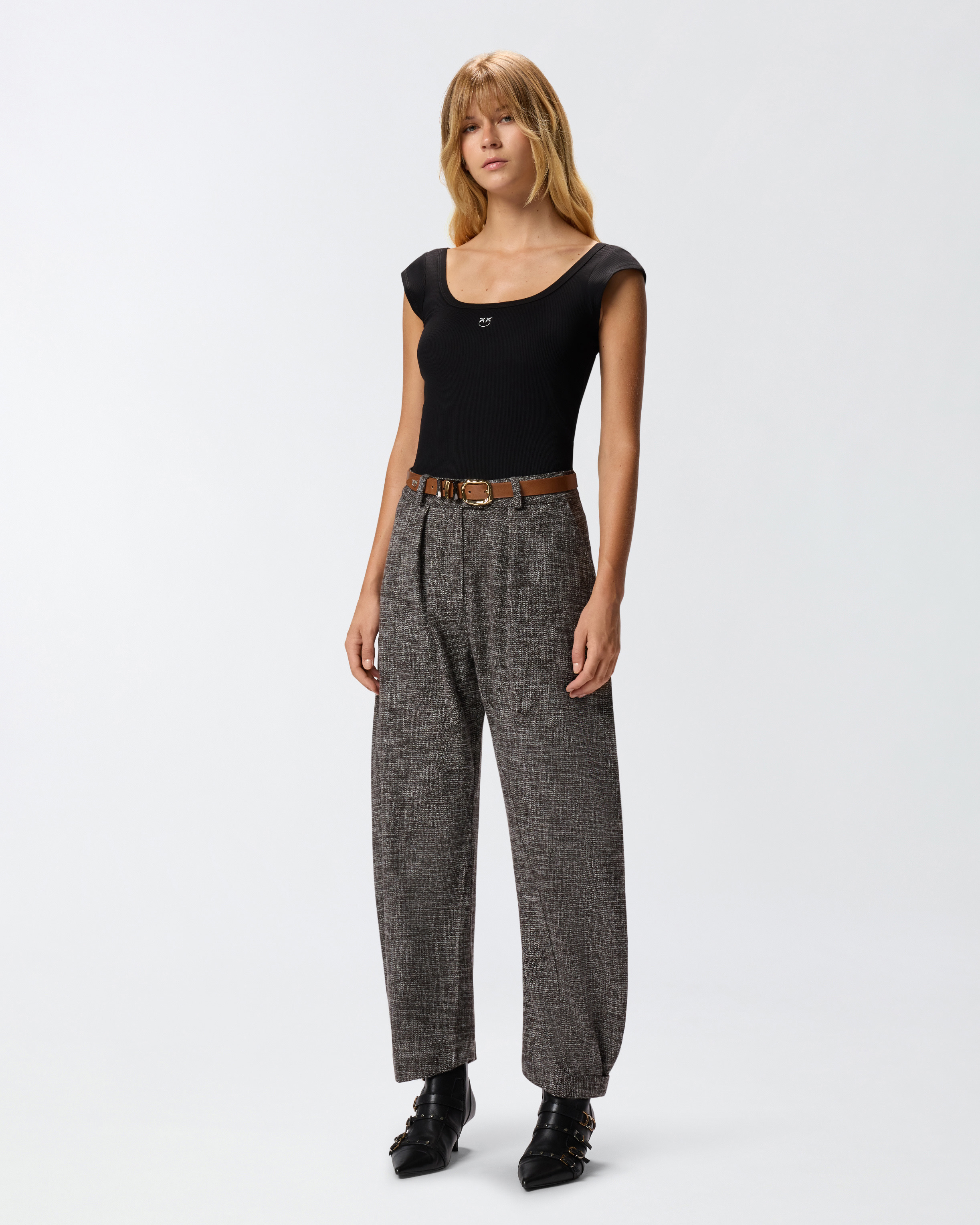FLANNEL BALLOON TROUSERS - 2