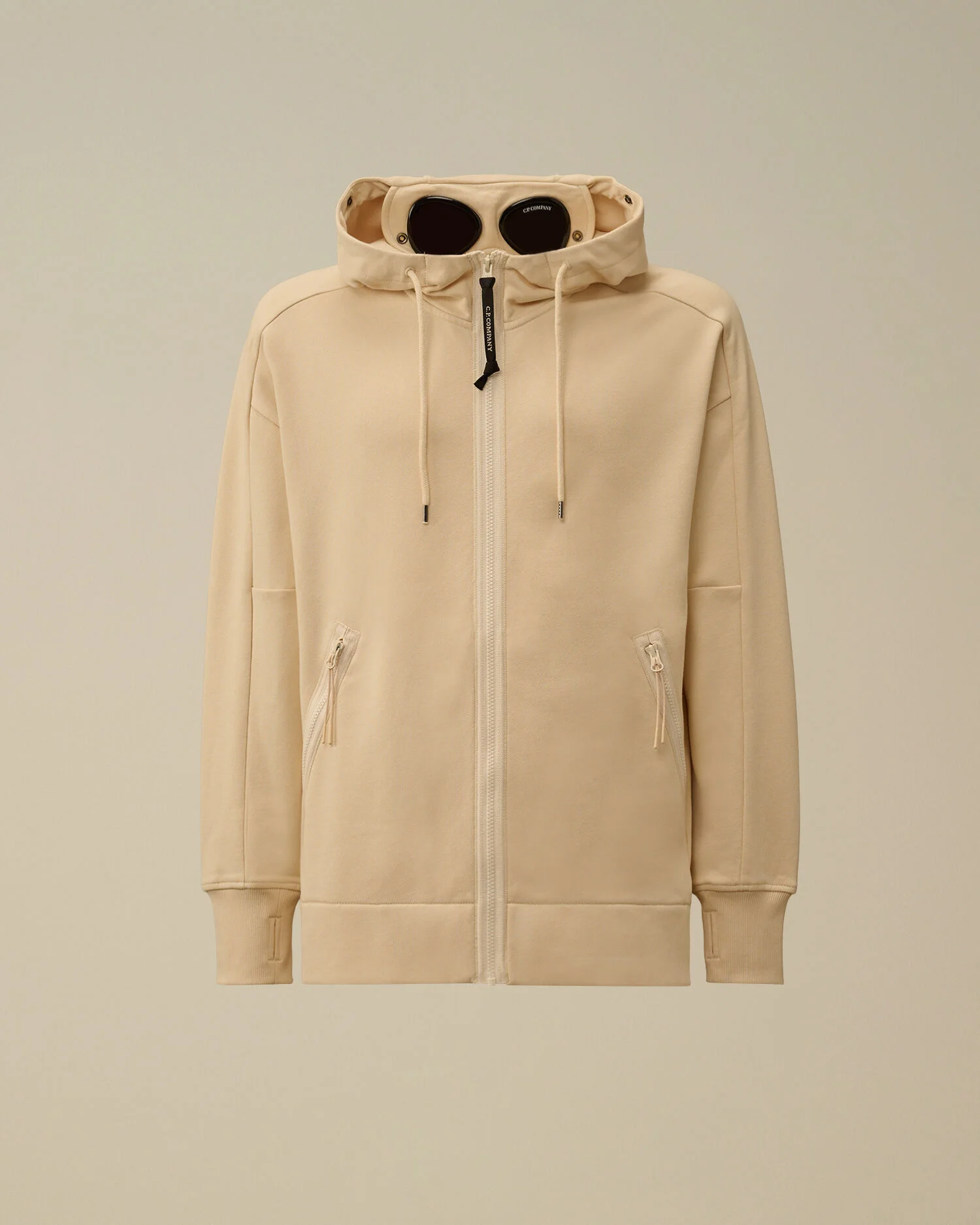 Diagonal Raised Fleece Goggle Sweatshirt - 1