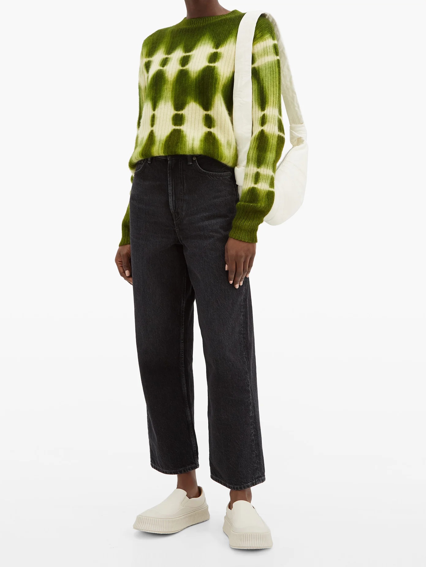 Tie-dye ribbed-cashmere sweater - 2