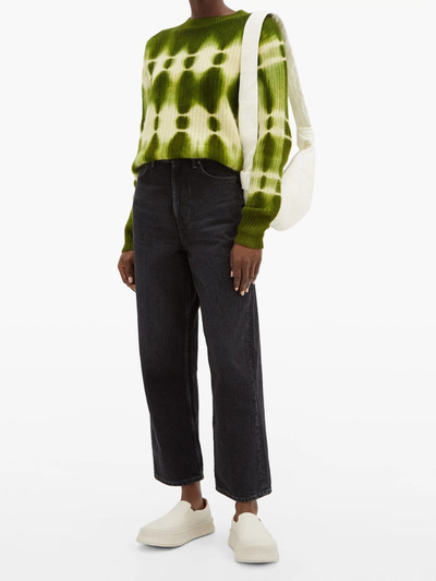 The Elder Statesman Tie-dye ribbed-cashmere sweater outlook