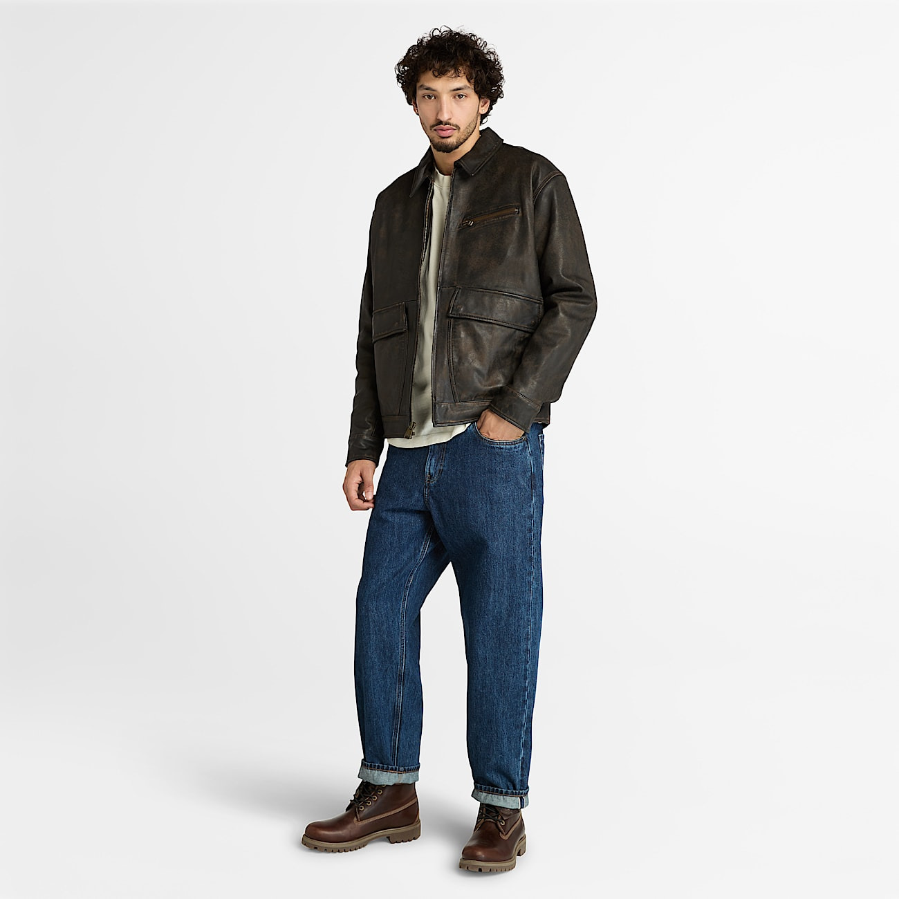 Men's Strafford Leather Jacket - 6