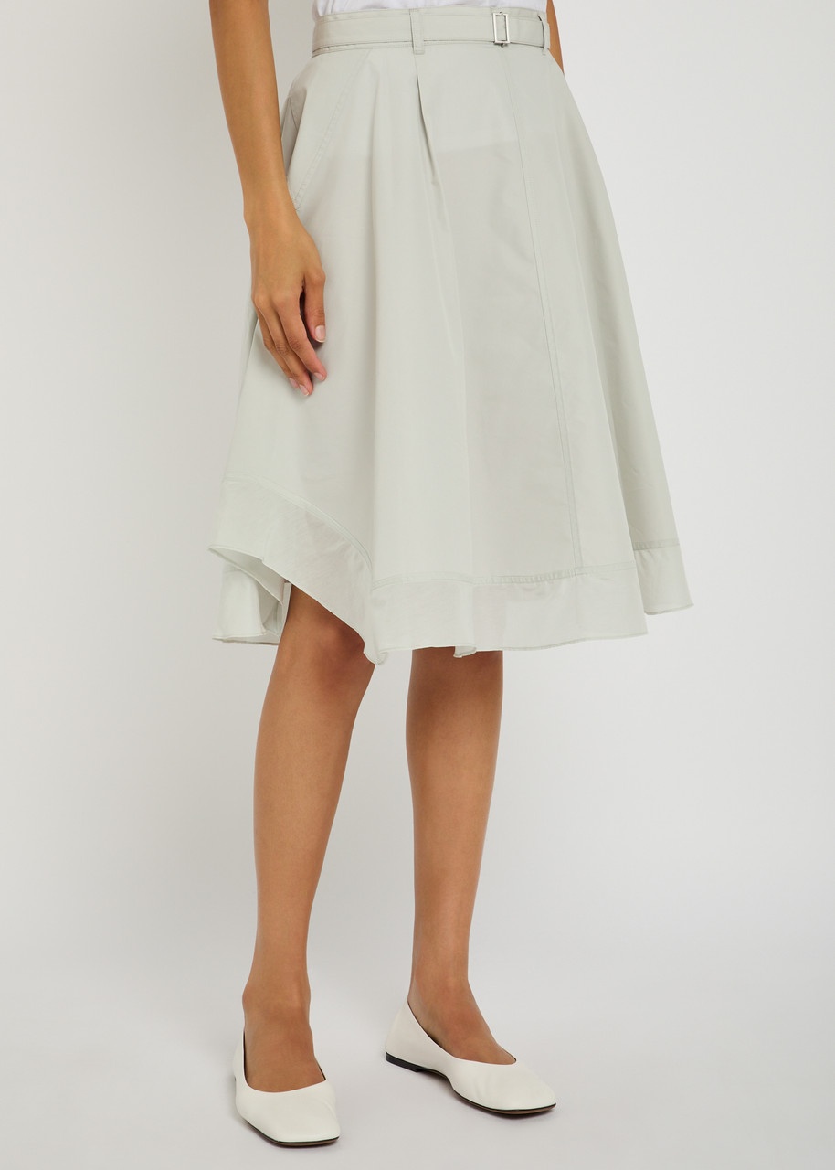 3.1 Phillip Lim Flounce Cotton-blend Midi Skirt - 2