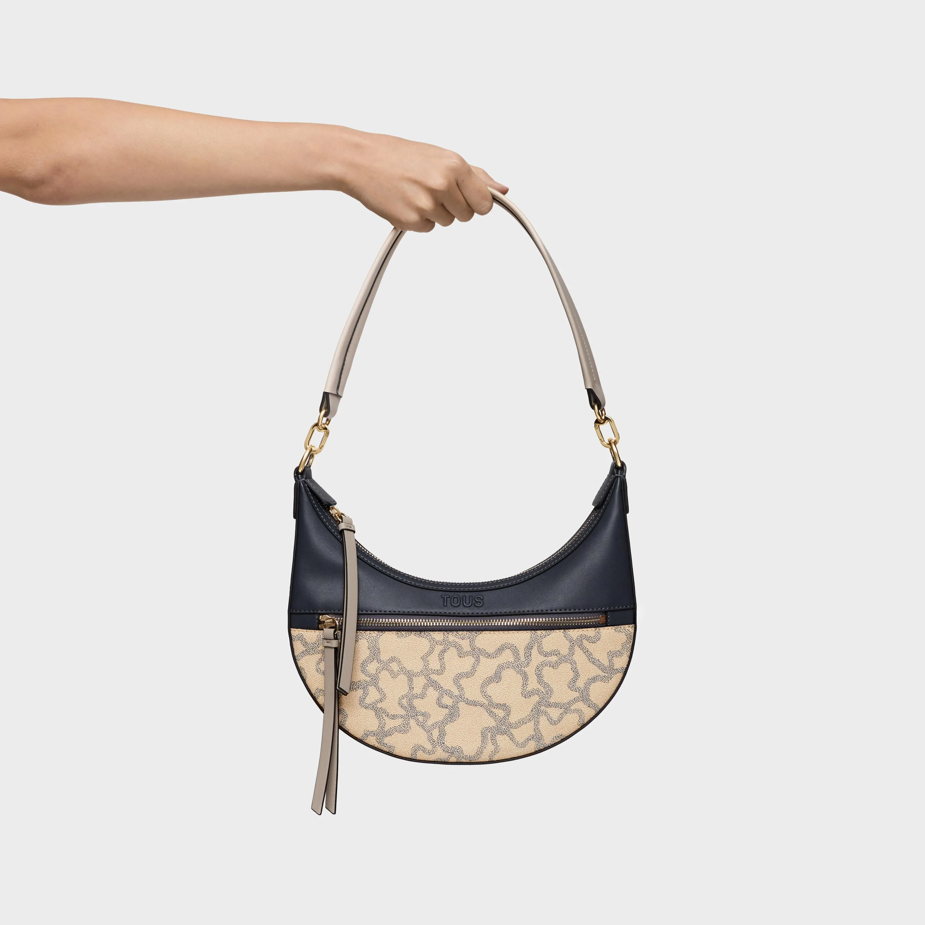 Taupe-colored Shoulder bag TOUS Kaos Icon - 1