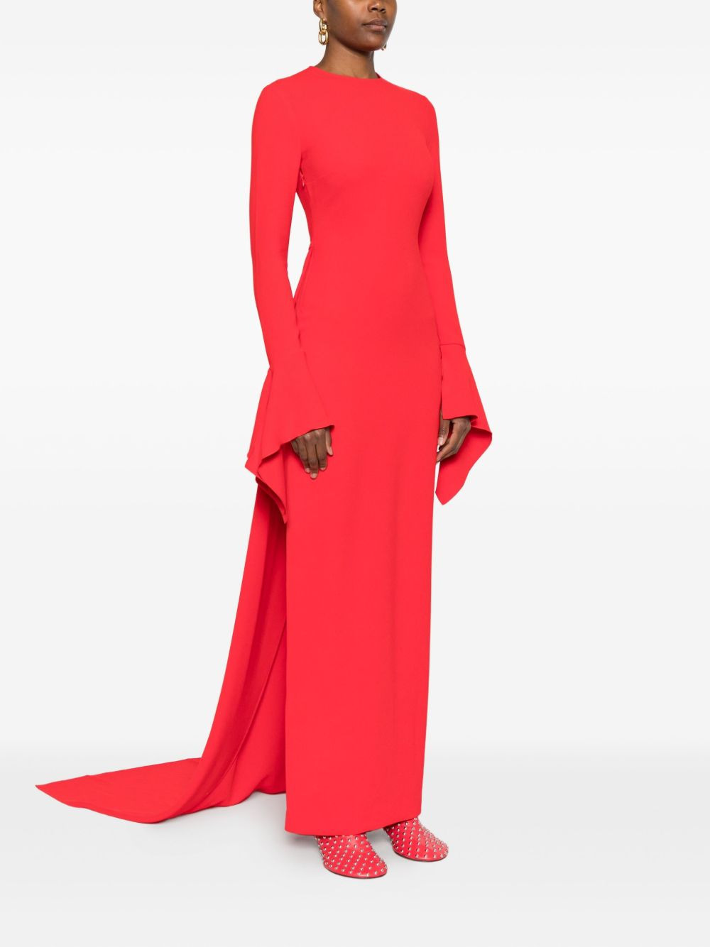 Blake long-sleeve flared-cuff dress - 3