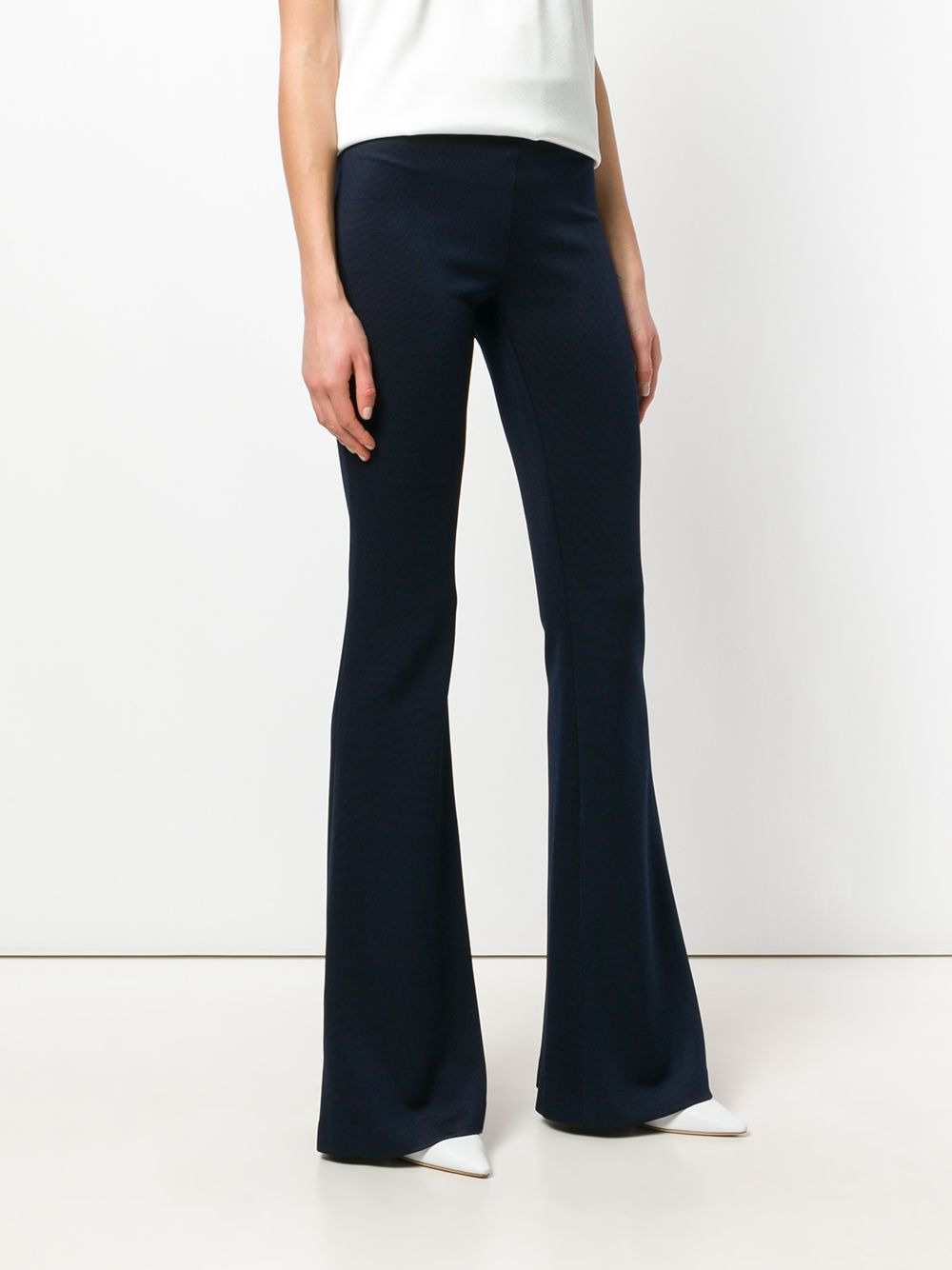 jersey flared trousers - 3