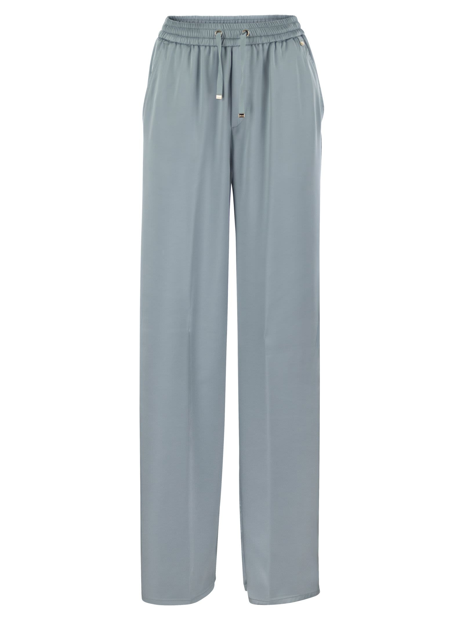 Herno Women Satin Trousers With Elasticated Waistband - 1