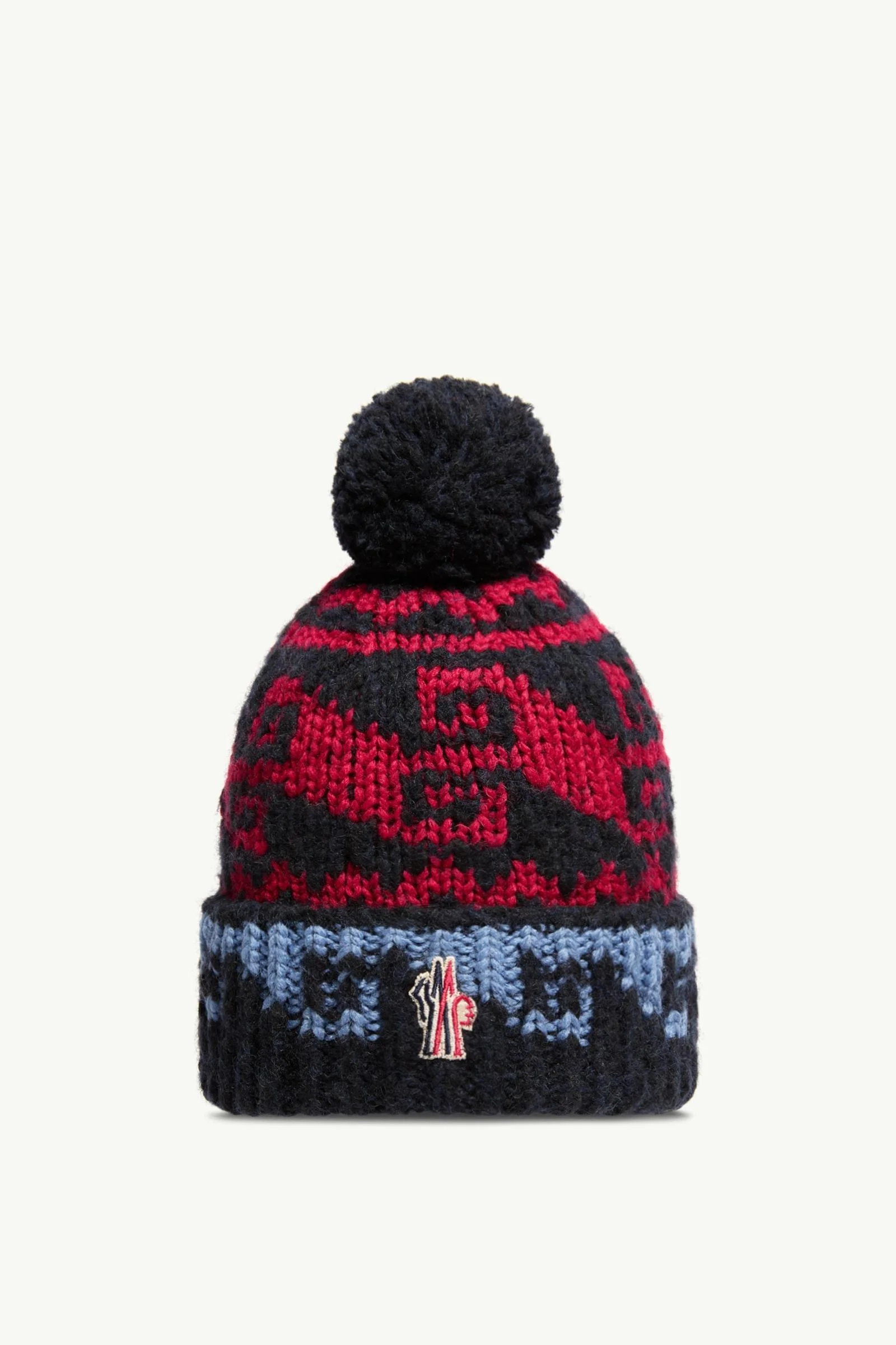 Alpaca & Wool Blend Beanie with Pom Pom - 1