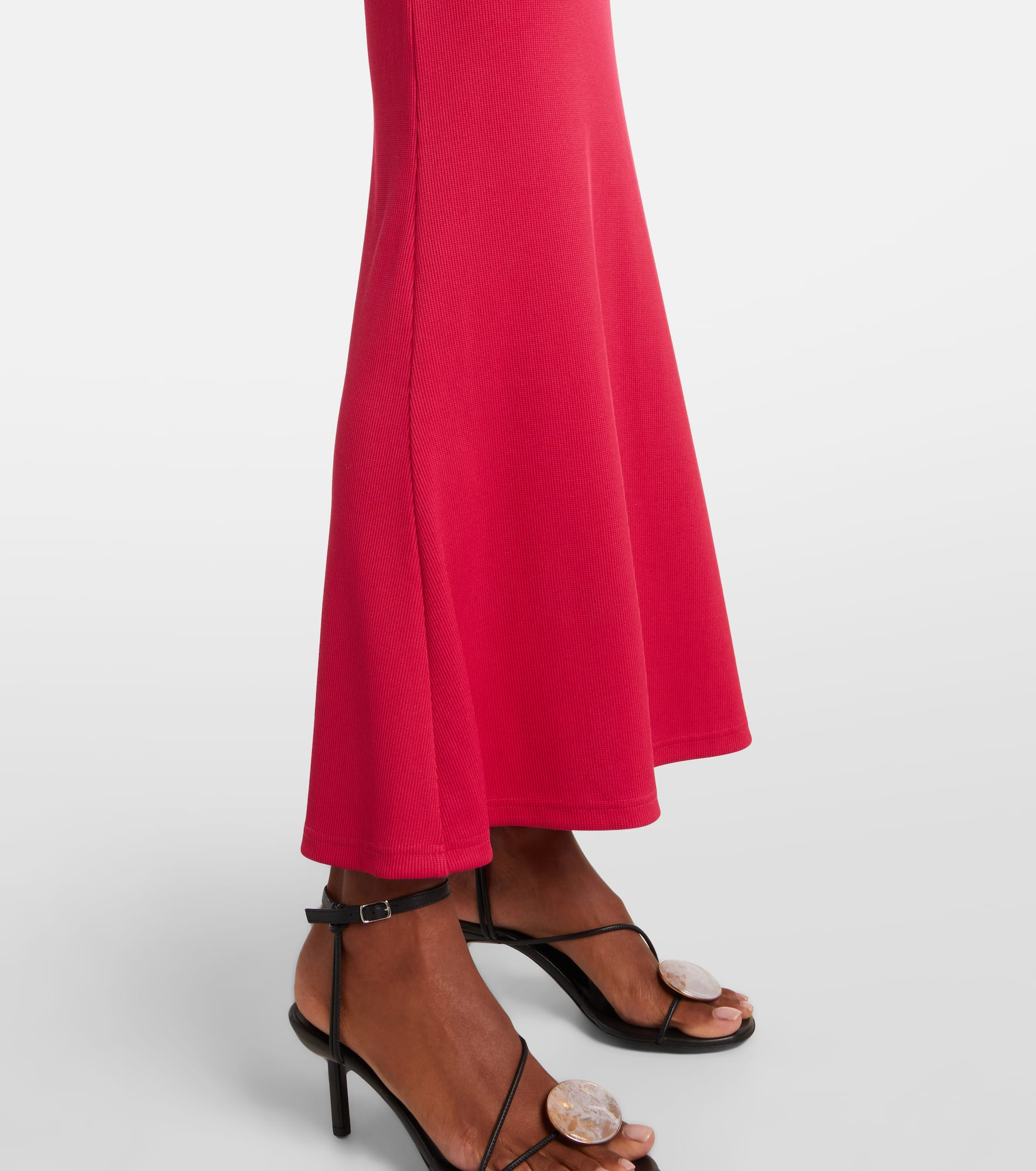 Cutout gathered maxi dress - 5
