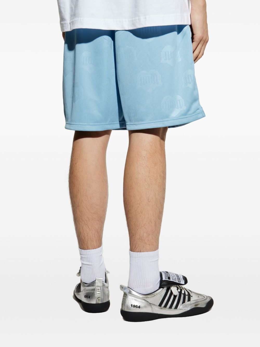 logo-embroidered shorts - 4