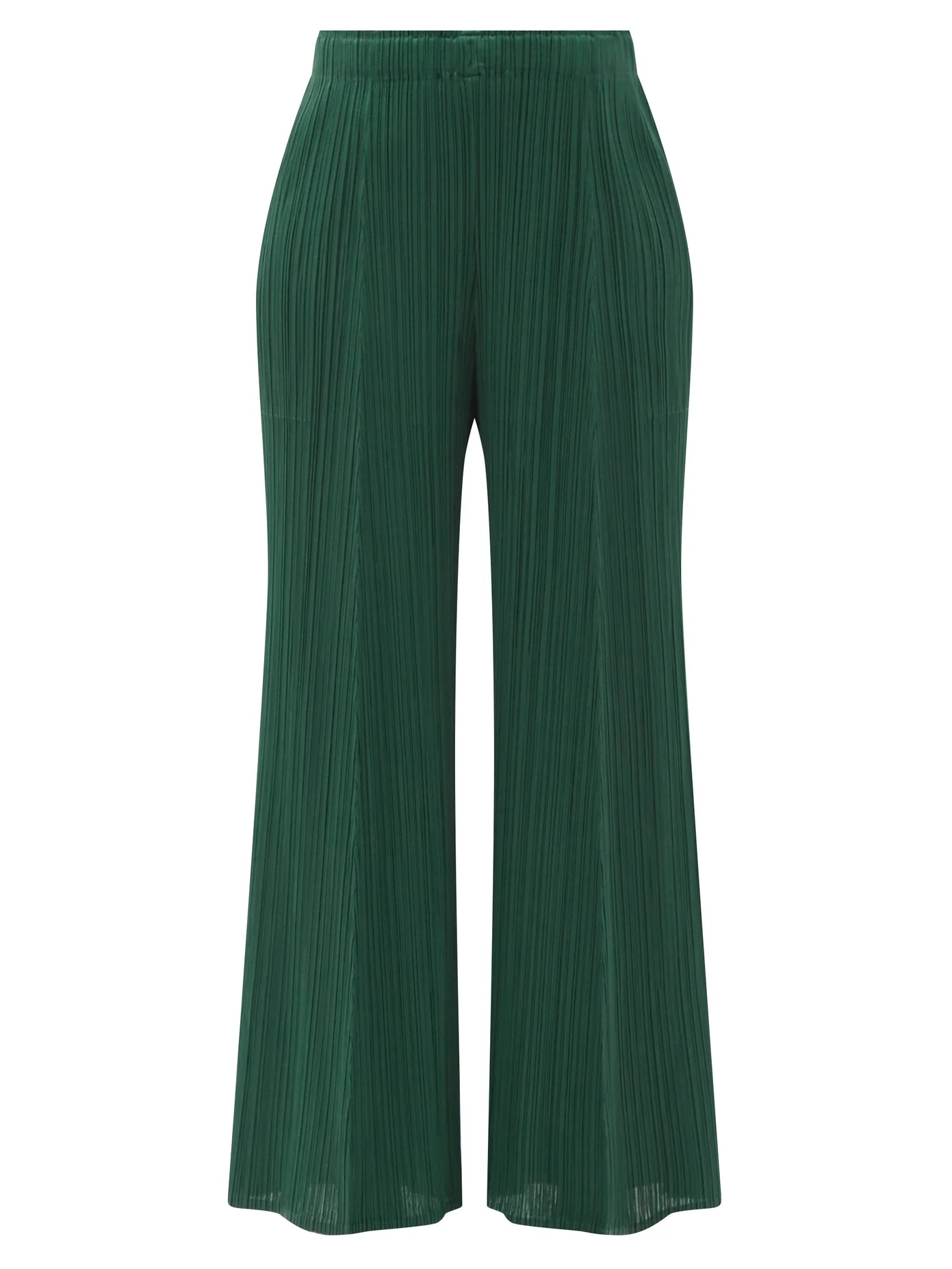 Technical pleated wide-leg trousers - 1