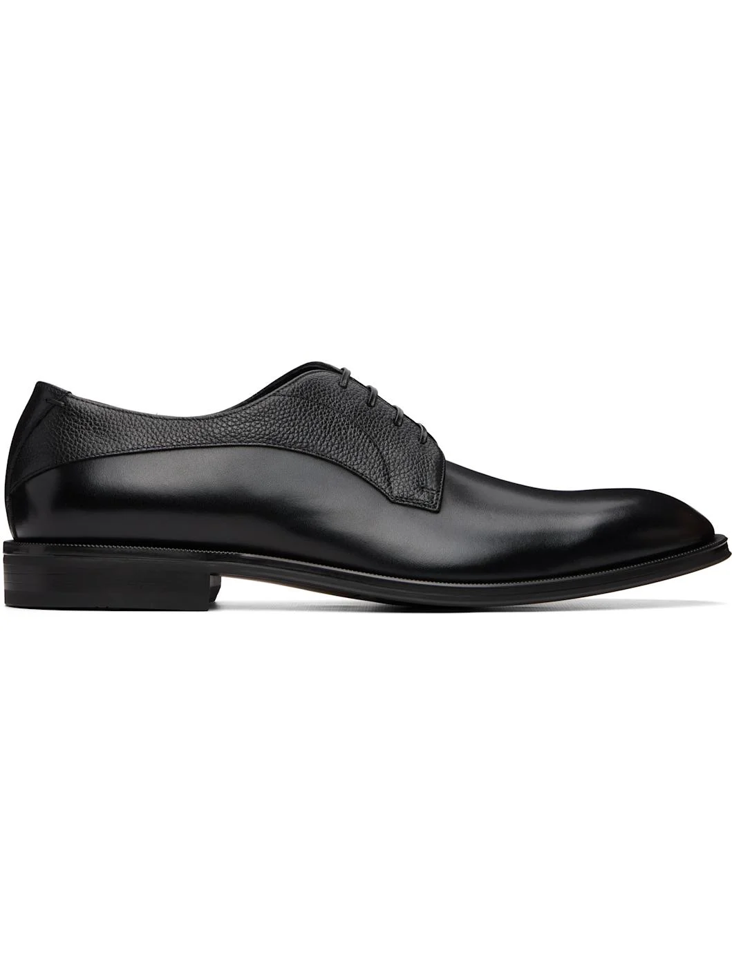 Black Calfskin Derbys - 1