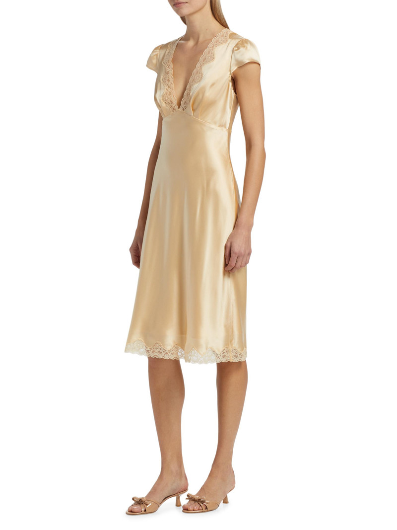 Women's Florence Silk Midi-Dress - Blonde 4