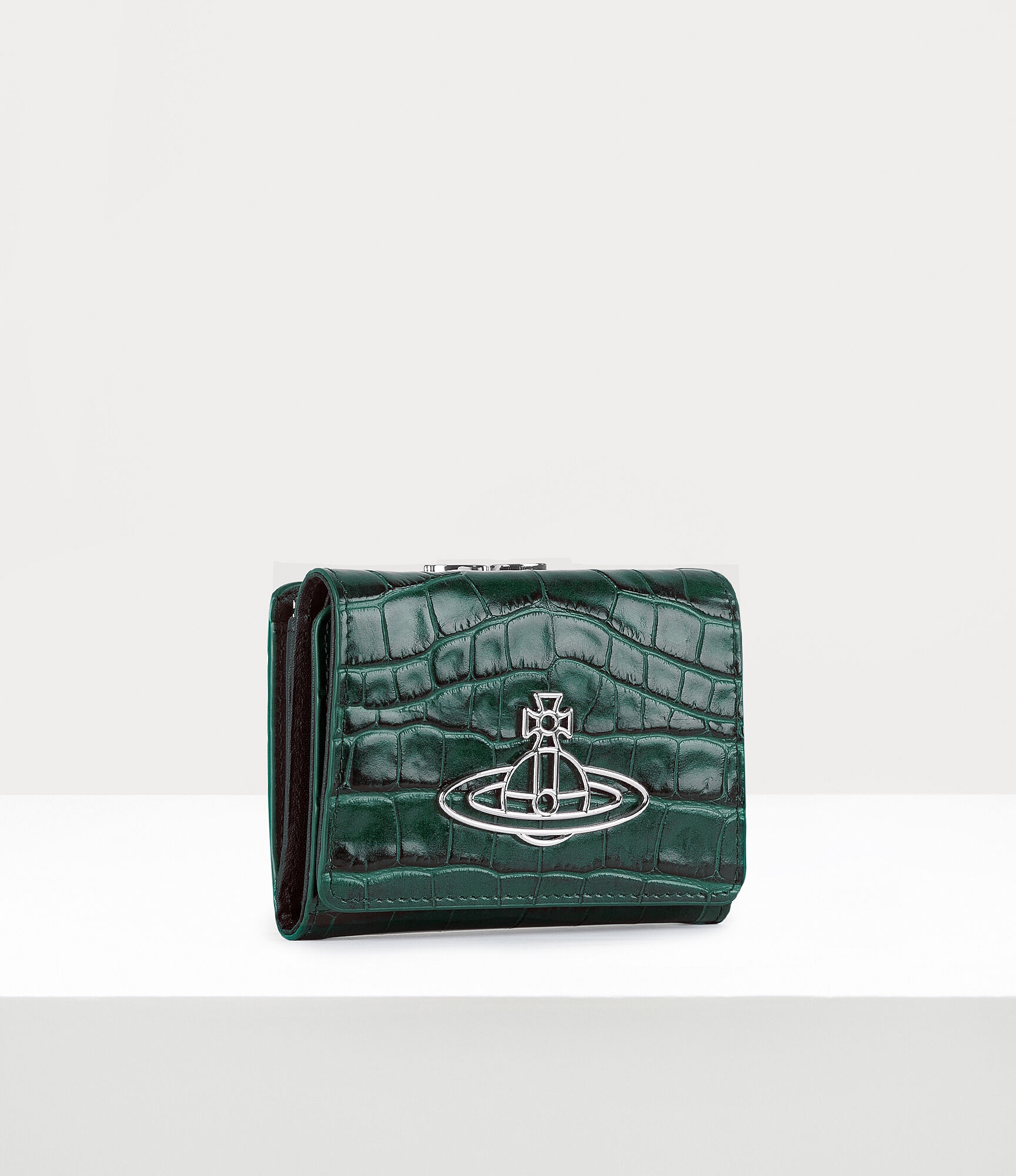 CROCODILE THIN LINE ORB SMALL FRAME WALLET - 2
