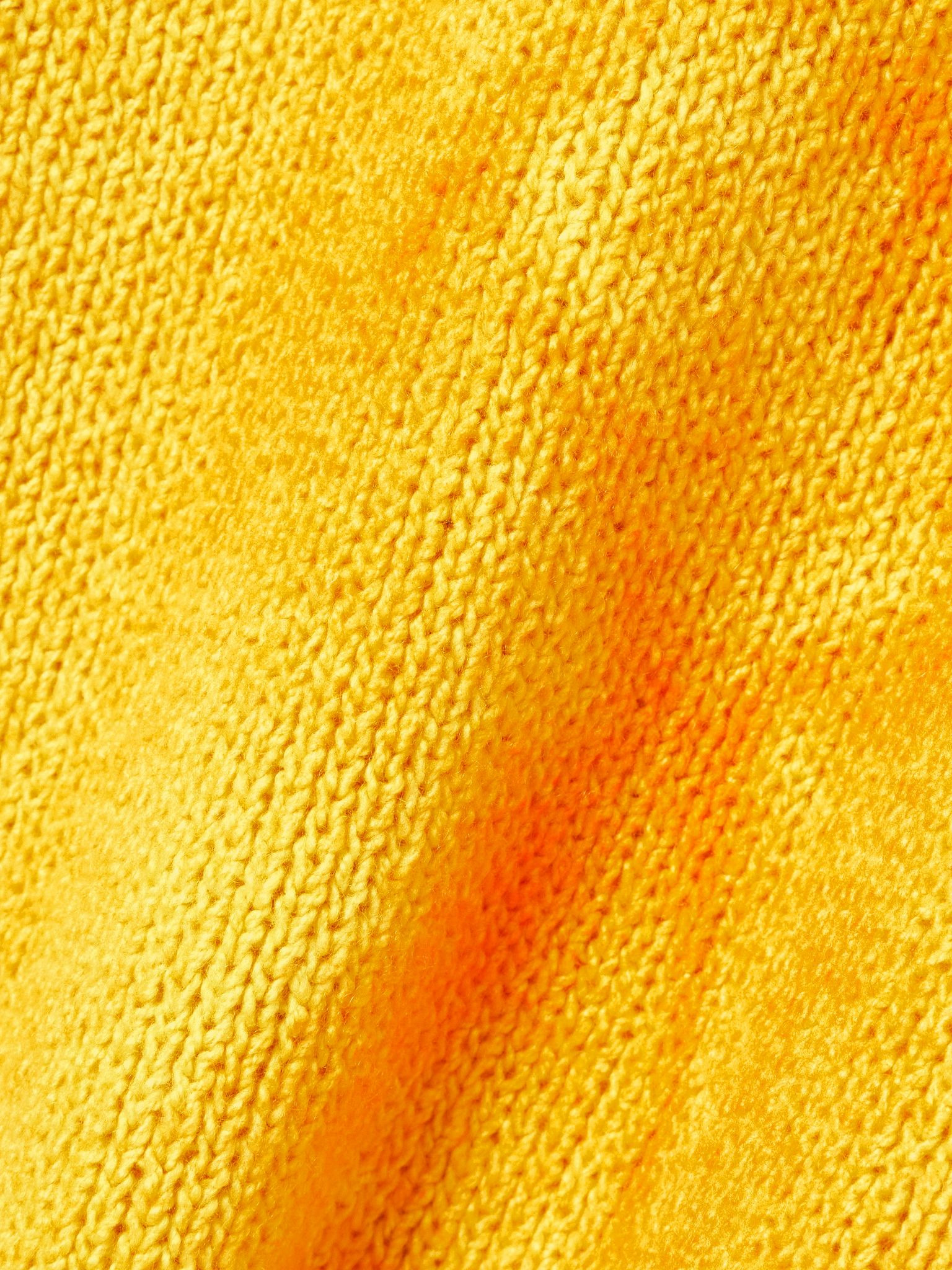 Dorcas tie-dyed cashmere midi skirt Yellow - 5