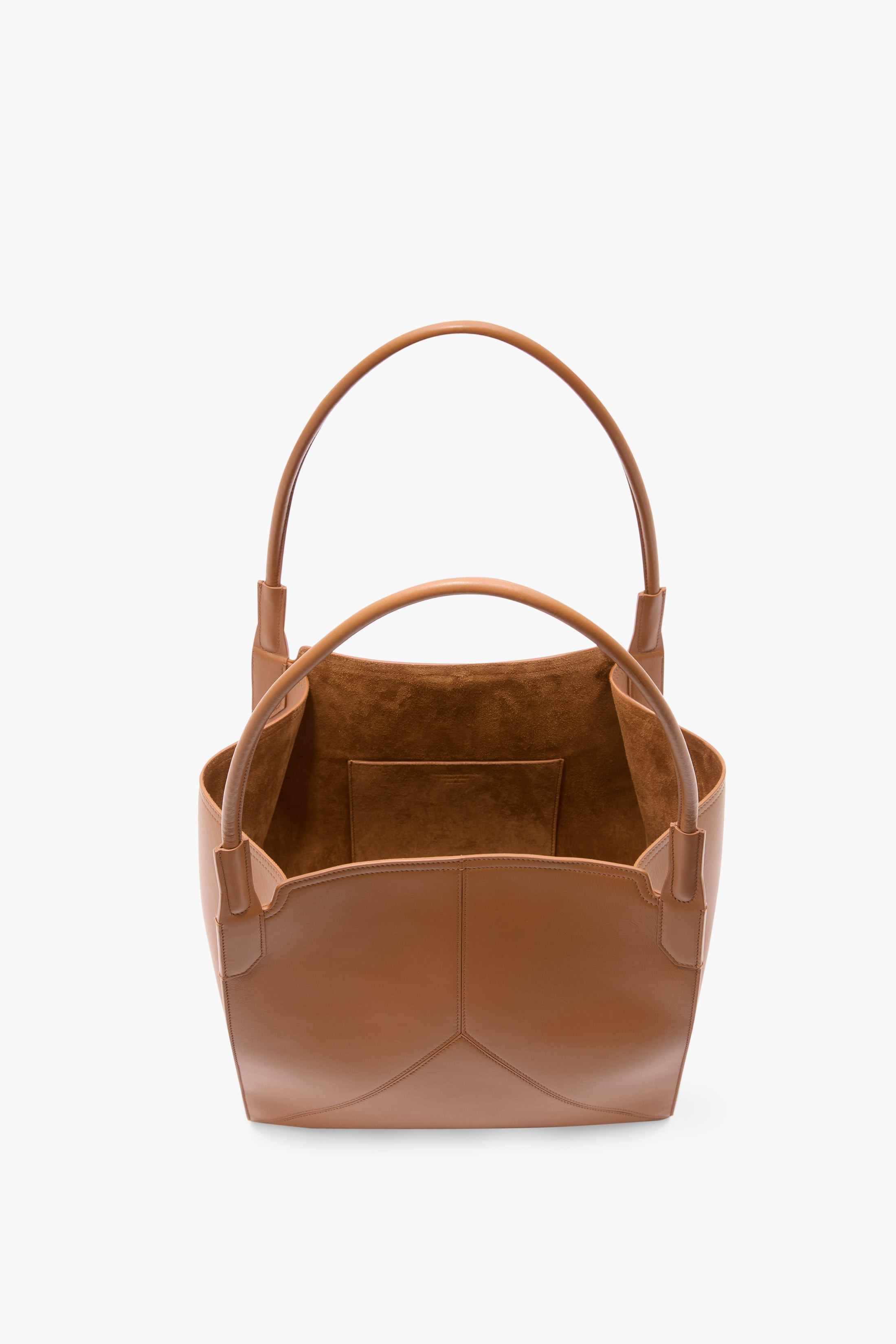 Victoria Tote In Tan Soft Leather - 6