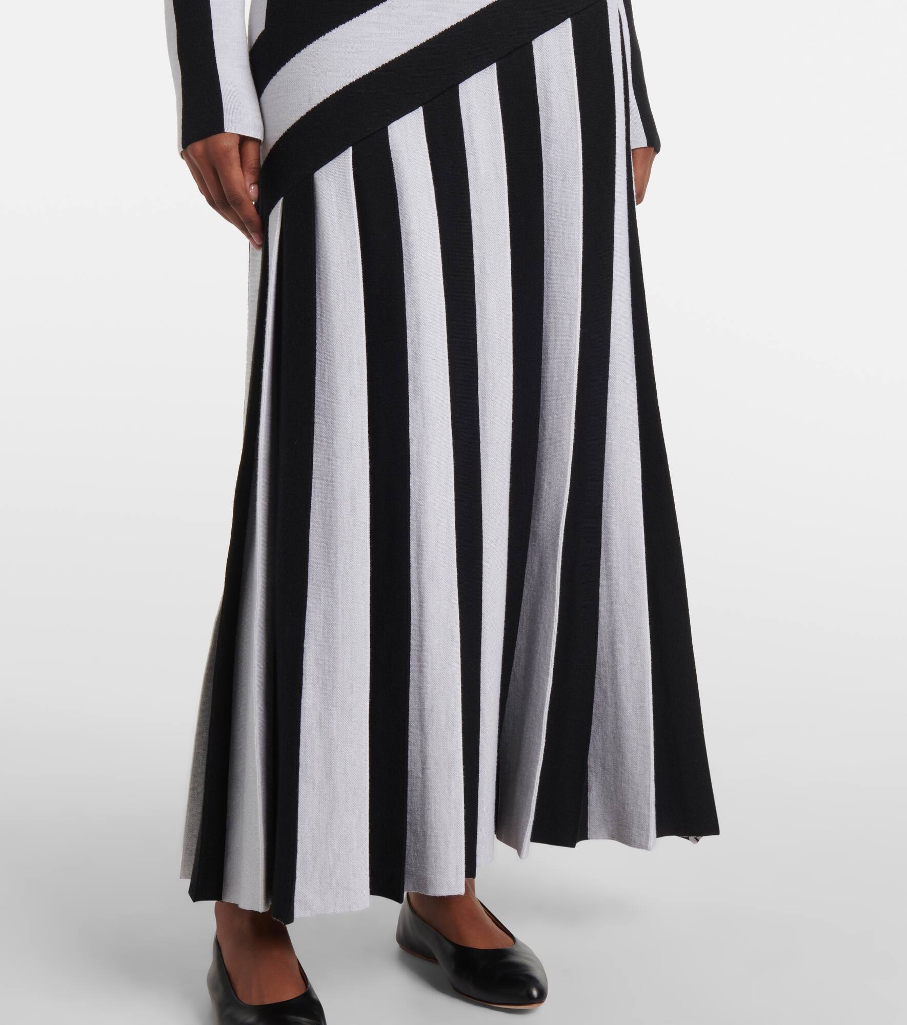 Seema striped wool maxi dress - 5