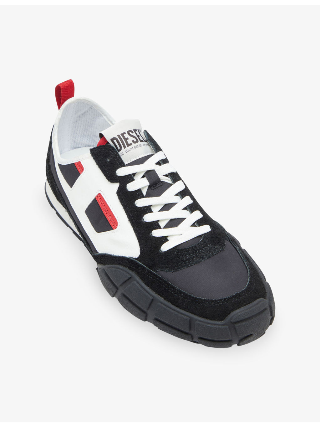 S-Pagodha Leather and Woven Low-Top Trainers - 6