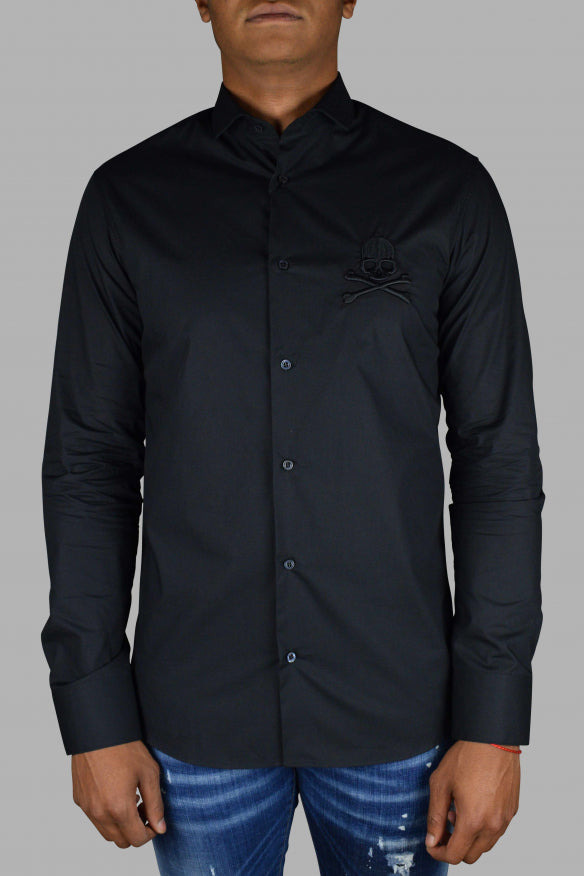 Philipp Plein Men Diamond Cut Ls Skull Shirt - 2