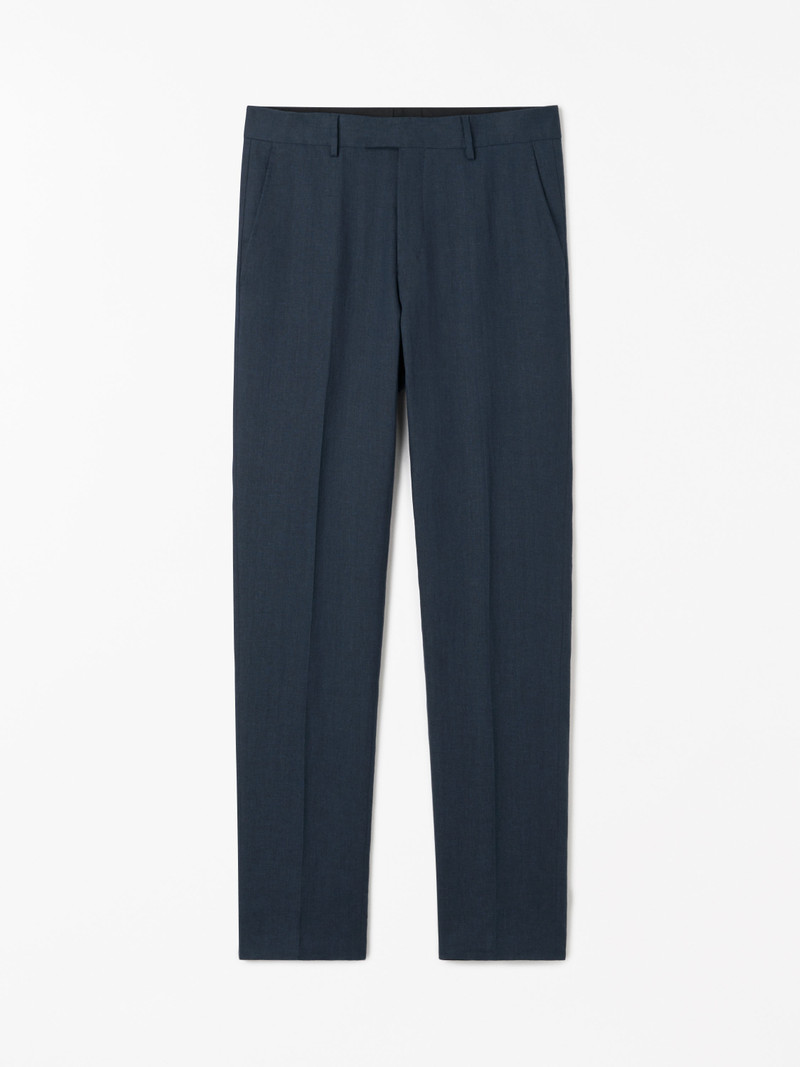 Tenuta Straight Linen Trousers 1