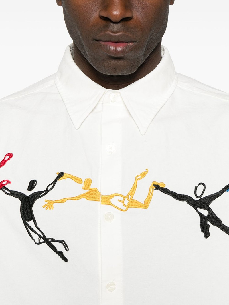 embroidered-motif shirt 5