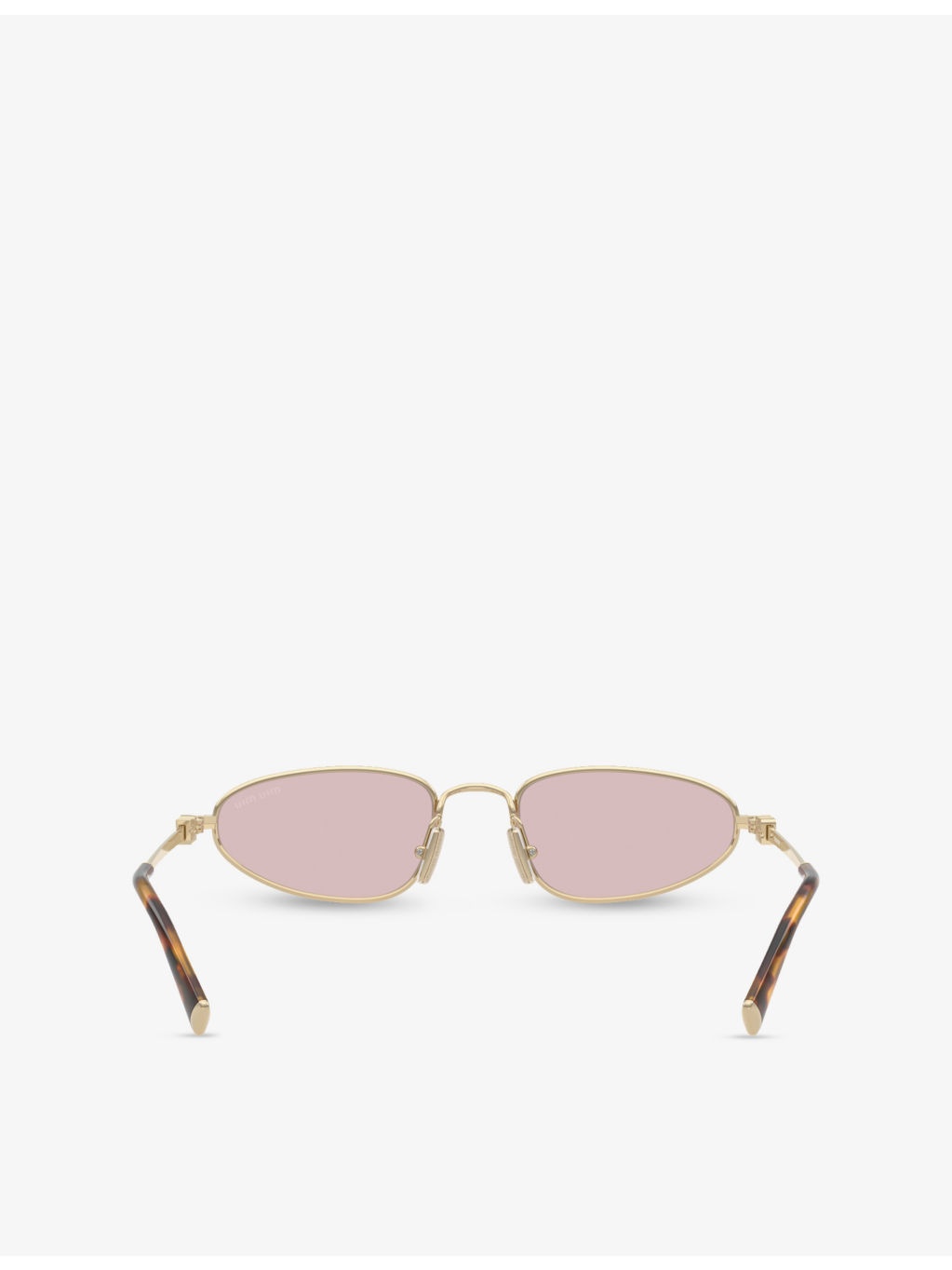 MU A52S Oval-Frame Metal Sunglasses - 4
