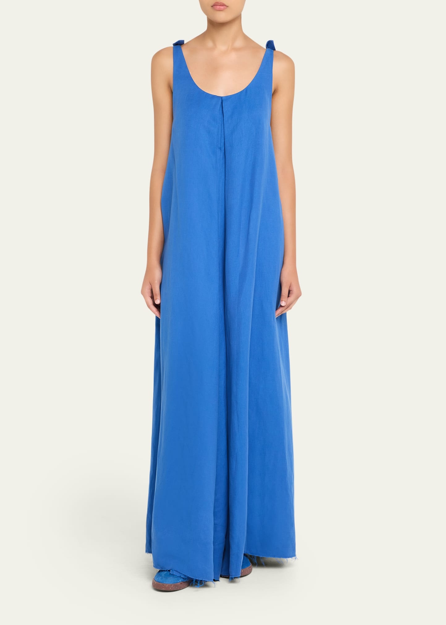 Aras Sleeveless Knotted Backless Maxi Dress - 2
